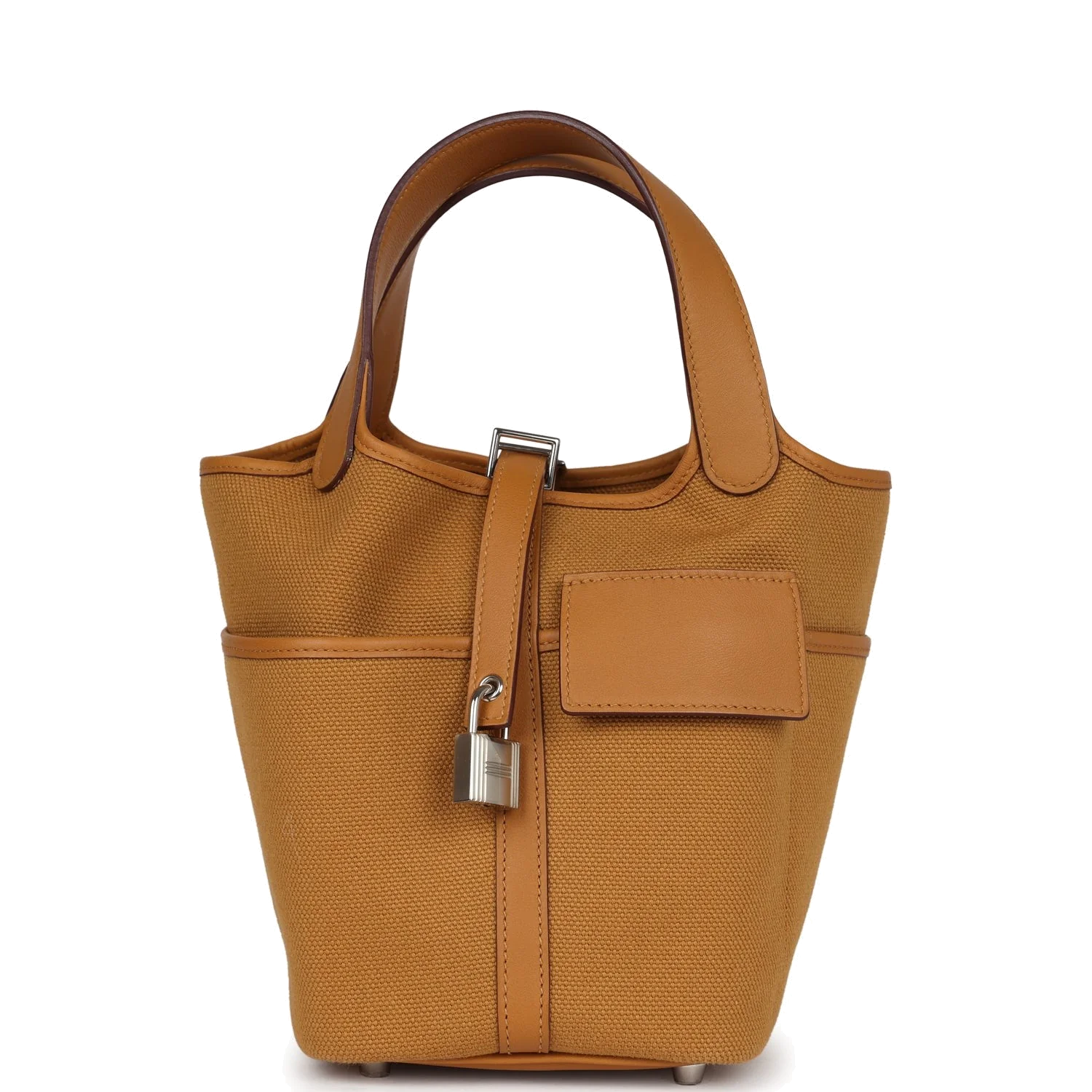 Hermes Picotin Cargo 18 Sesame Swift and Toile Canvas Palladium Hardware — фото 2