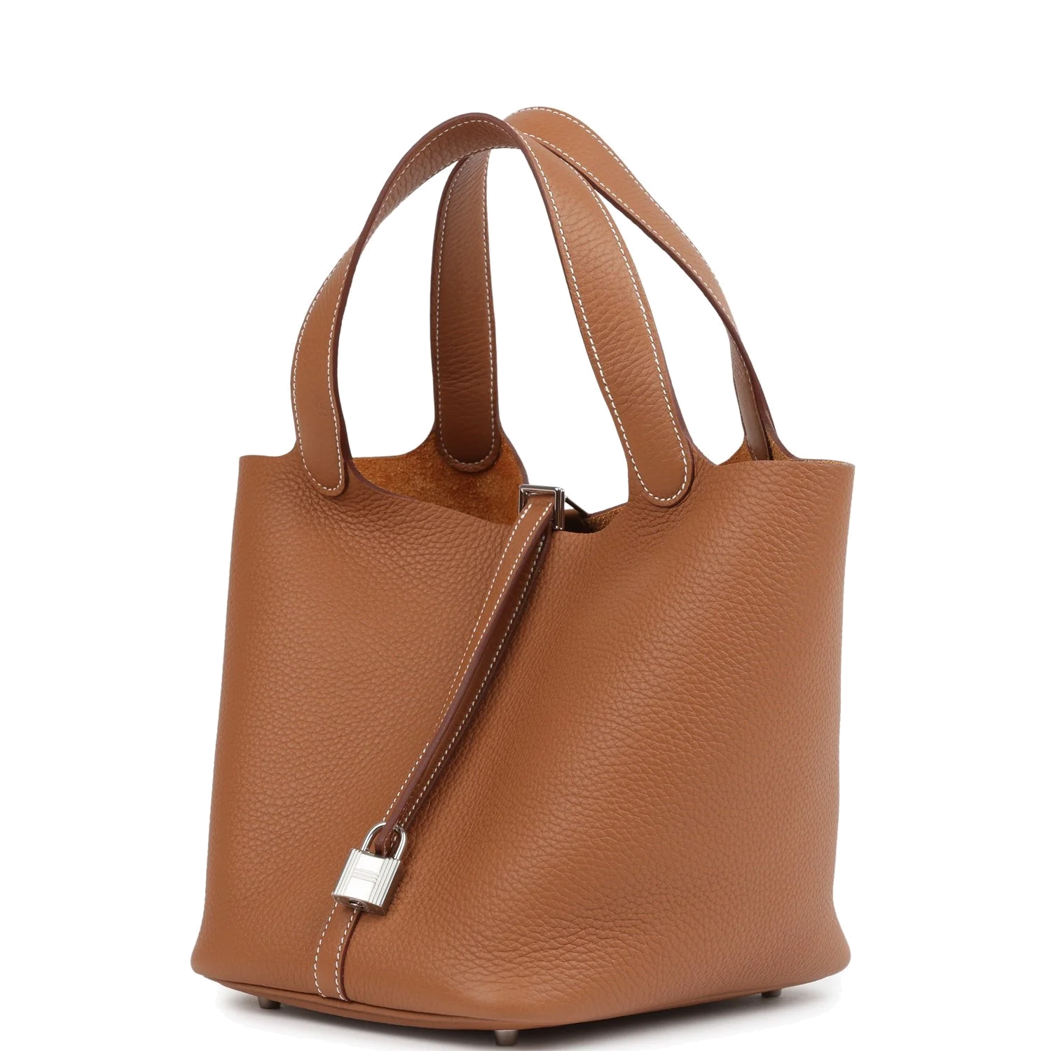 Hermes Picotin Lock 22 Gold Clemence Palladium Hardware — фото 3