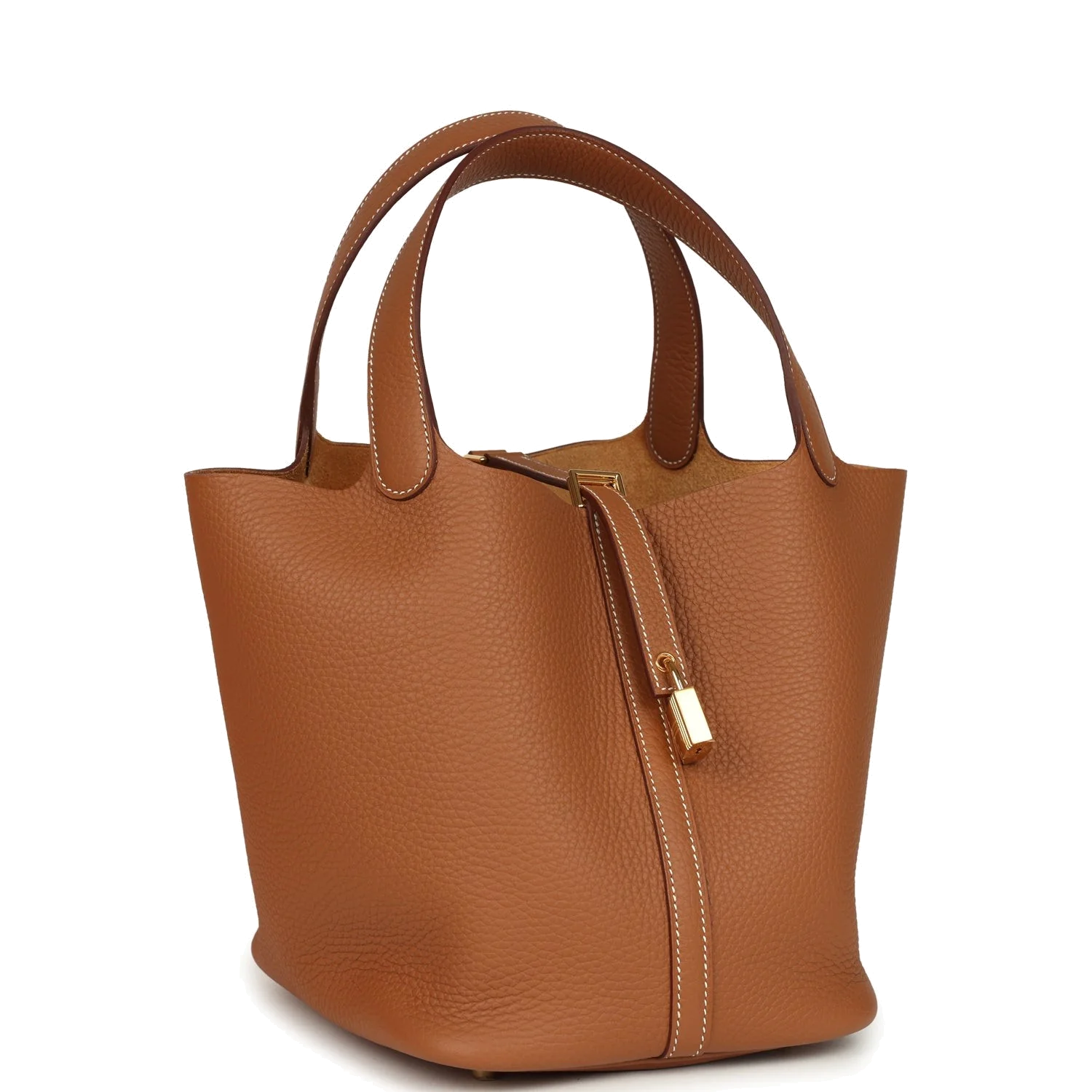 Hermes Picotin Lock 22 Gold Clemence Gold Hardware — фото 3