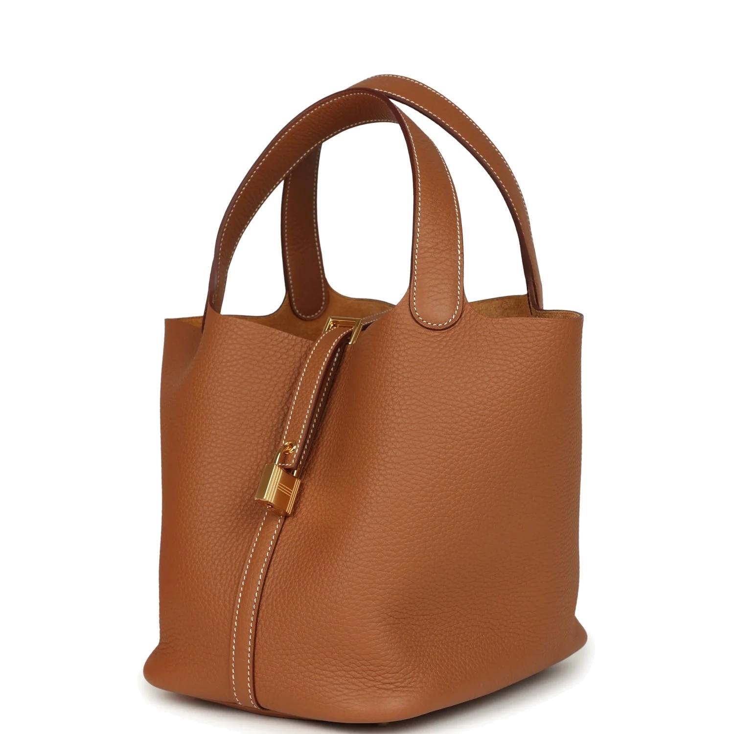 Hermes Picotin Lock 22 Gold Clemence Gold Hardware — фото 4