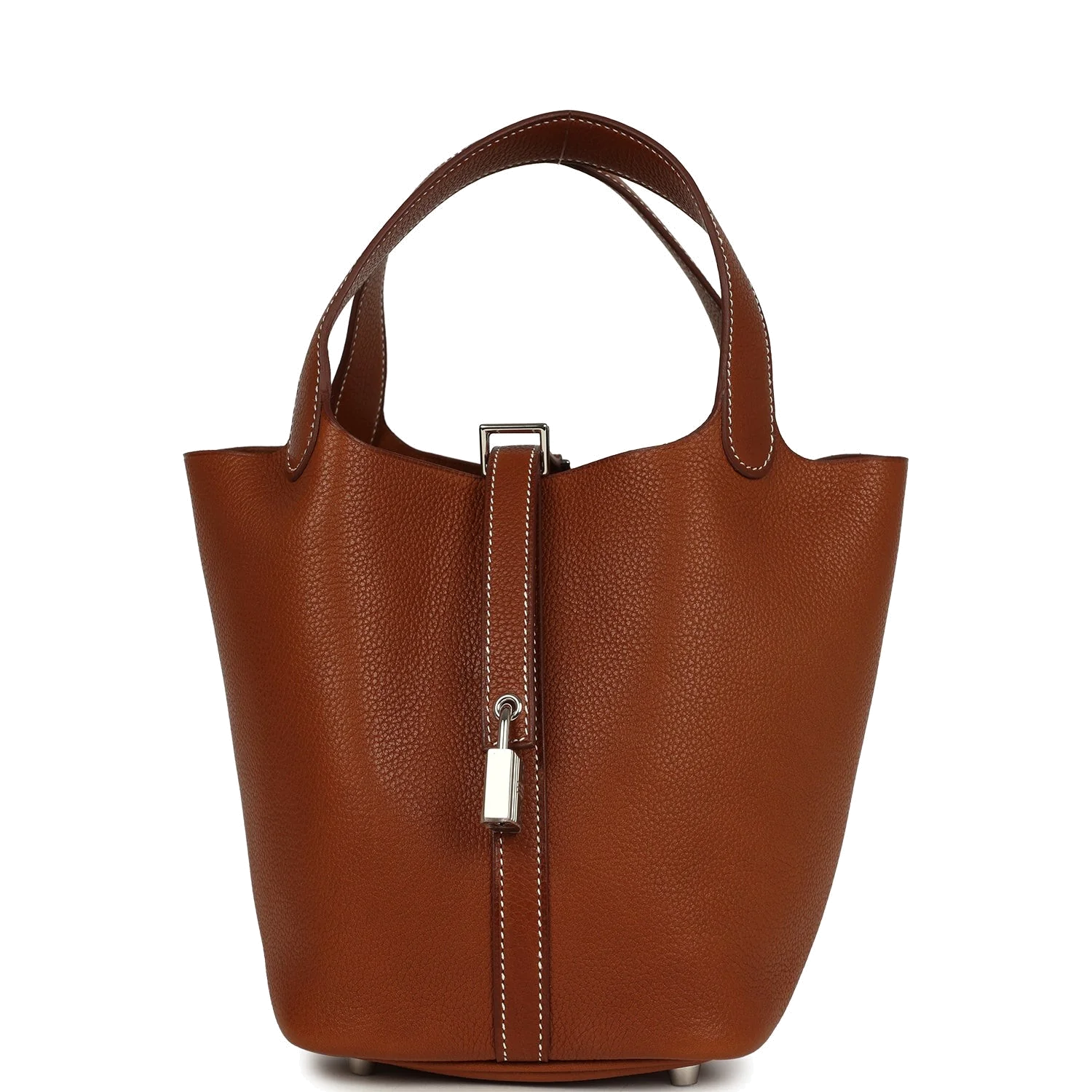 Hermes Picotin Lock 18 Fauve Barenia Faubourg Palladium Hardware — фото 2