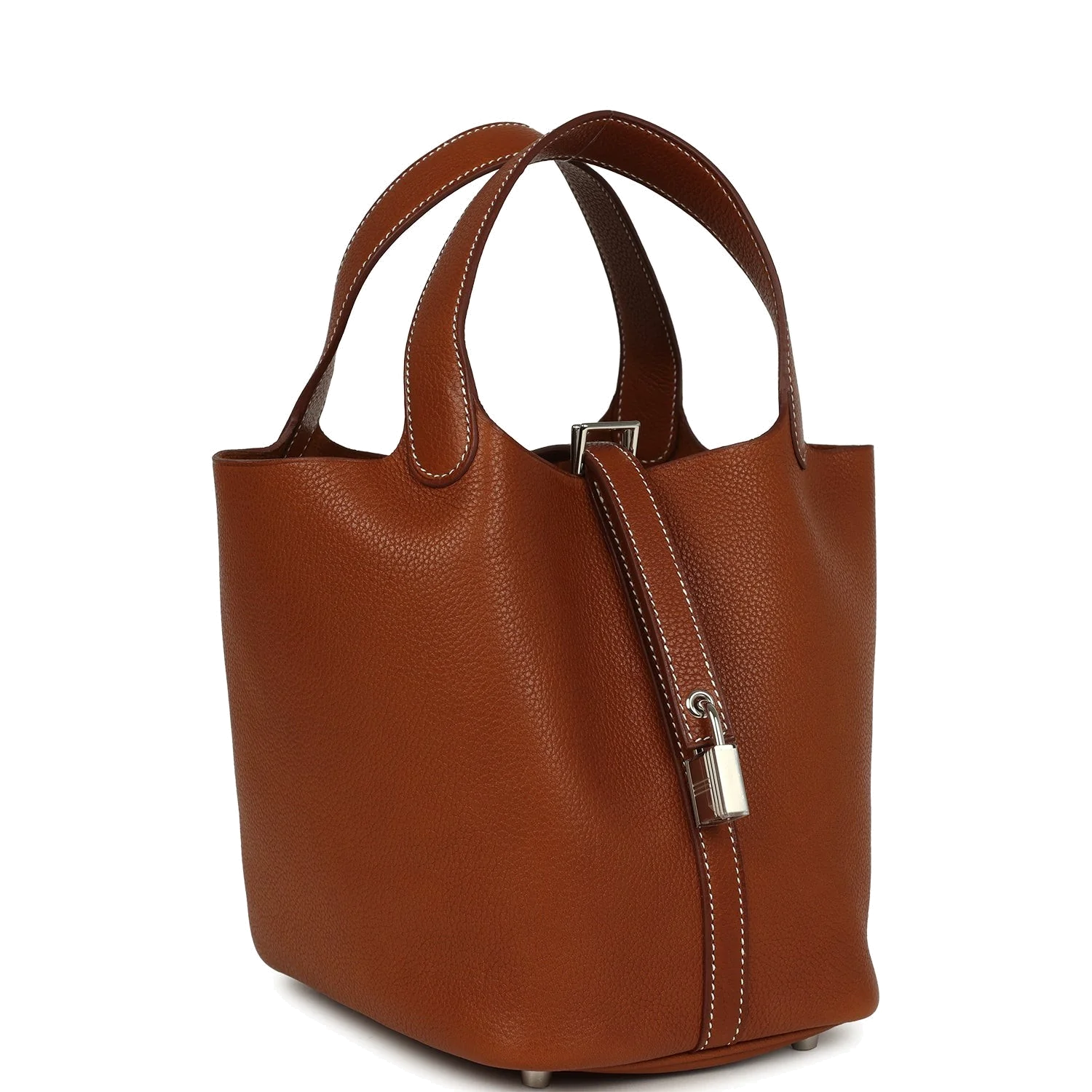 Hermes Picotin Lock 18 Fauve Barenia Faubourg Palladium Hardware — фото 3