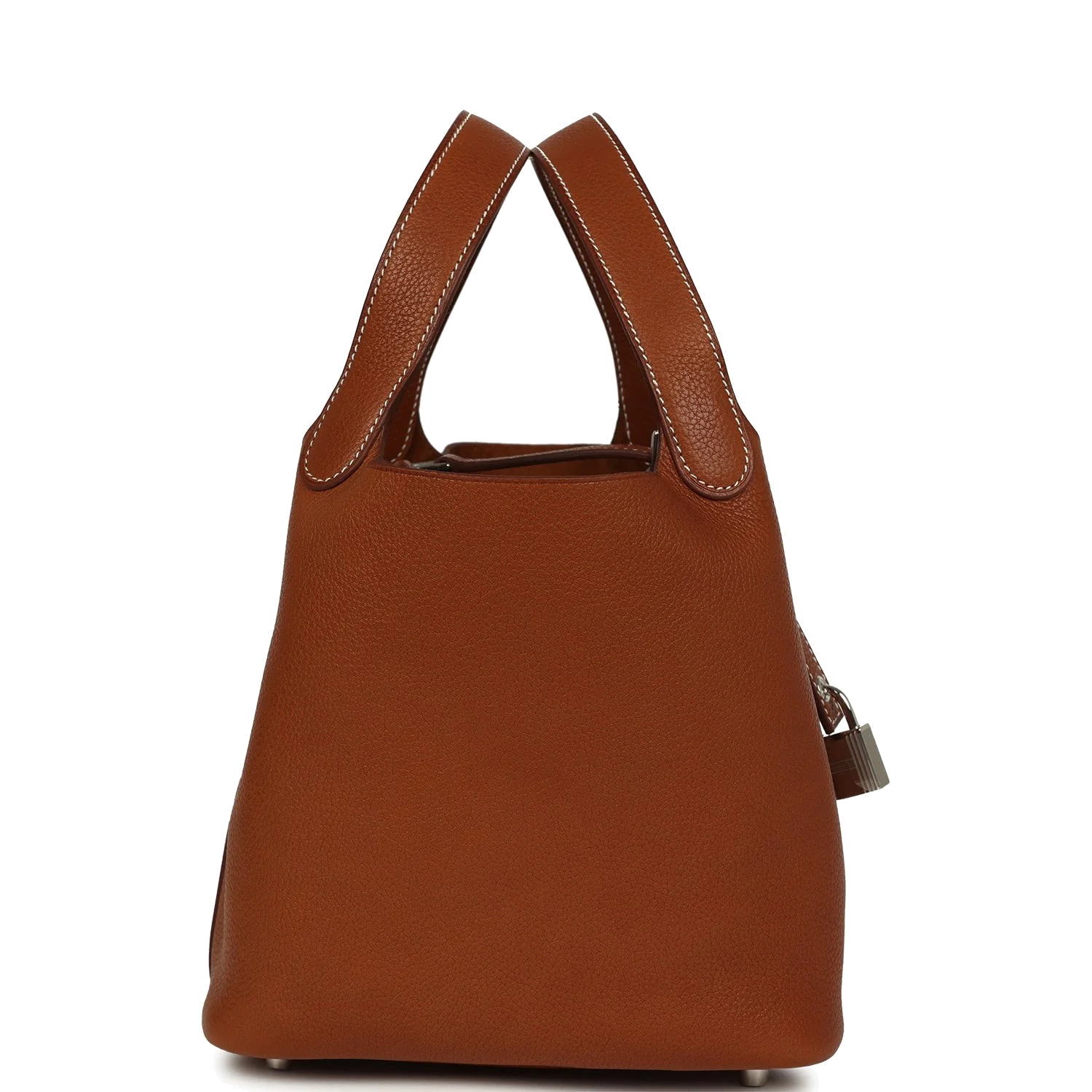 Hermes Picotin Lock 18 Fauve Barenia Faubourg Palladium Hardware — фото 4