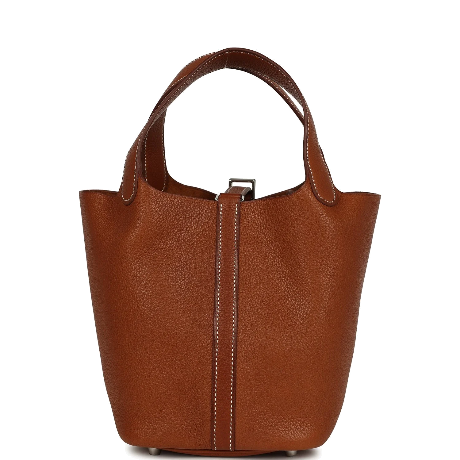Hermes Picotin Lock 18 Fauve Barenia Faubourg Palladium Hardware — фото 5