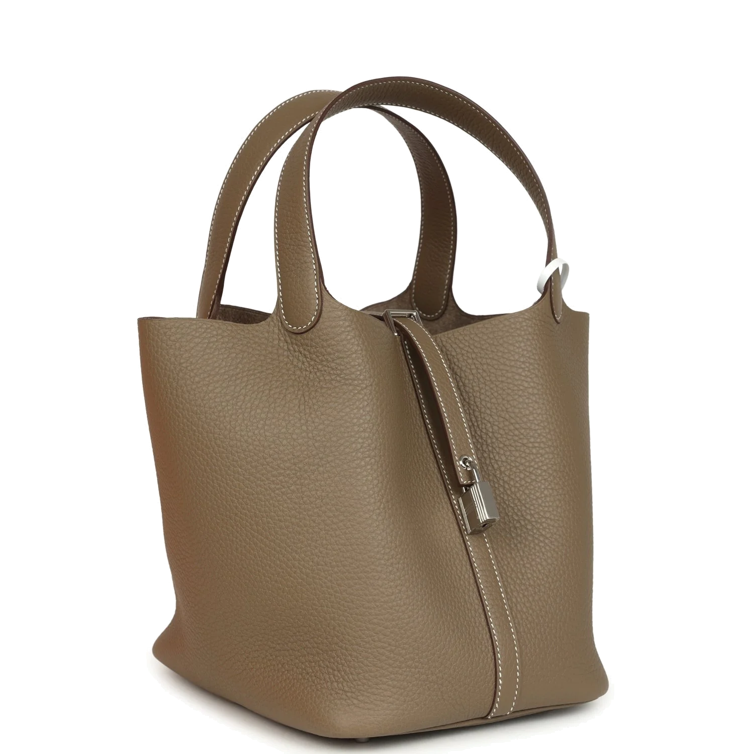 Hermes Picotin Lock 22 Etoupe Clemence Palladium Hardware — фото 3