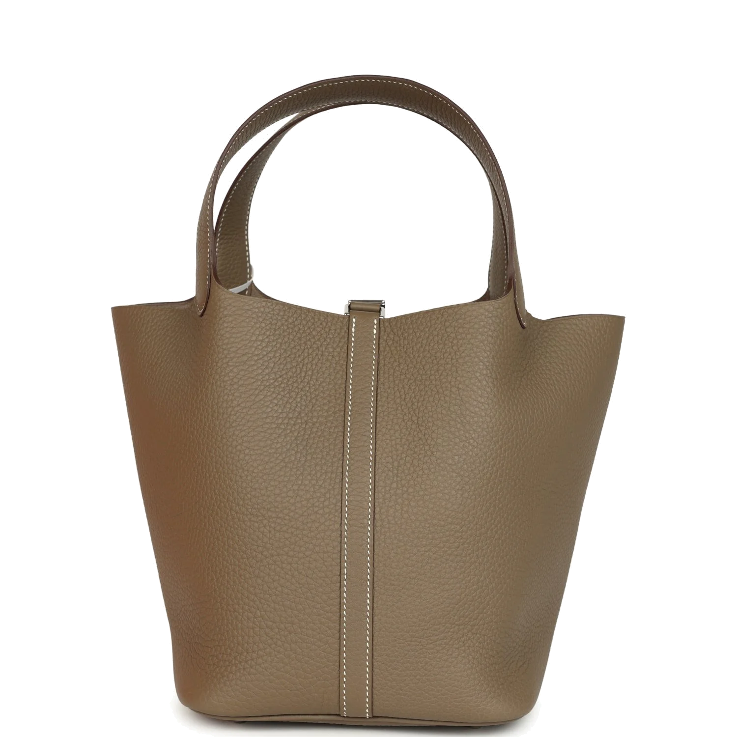 Hermes Picotin Lock 22 Etoupe Clemence Palladium Hardware — фото 5