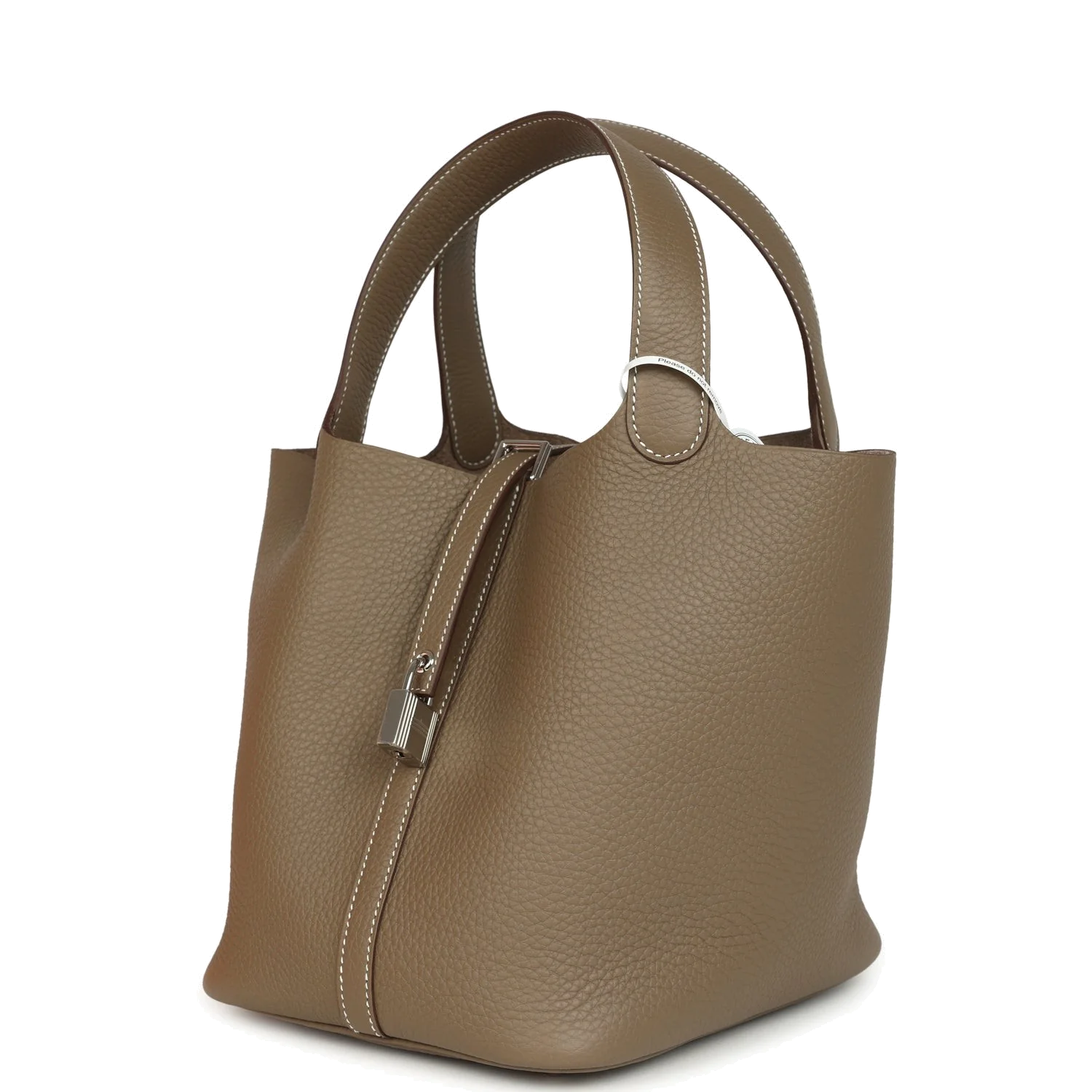 Hermes Picotin Lock 22 Etoupe Clemence Palladium Hardware — фото 6