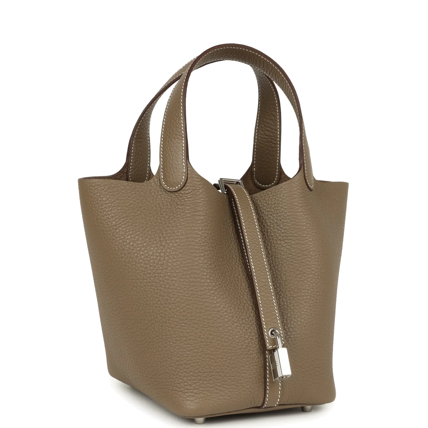 Hermes Picotin Lock 18 Etoupe Clemence Palladium Hardware — фото 3