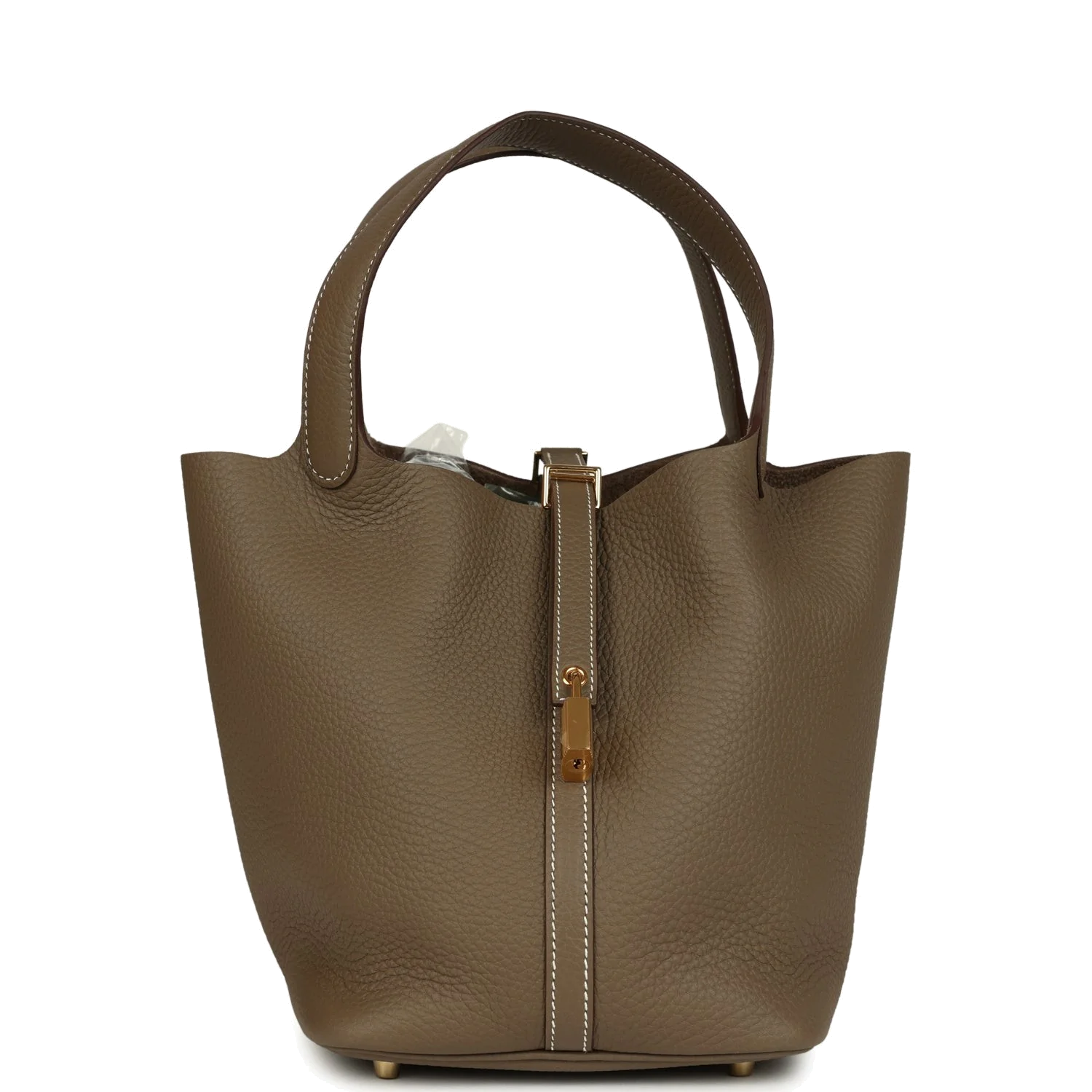 Hermes Picotin Lock 22 Etoupe Clemence Gold Hardware