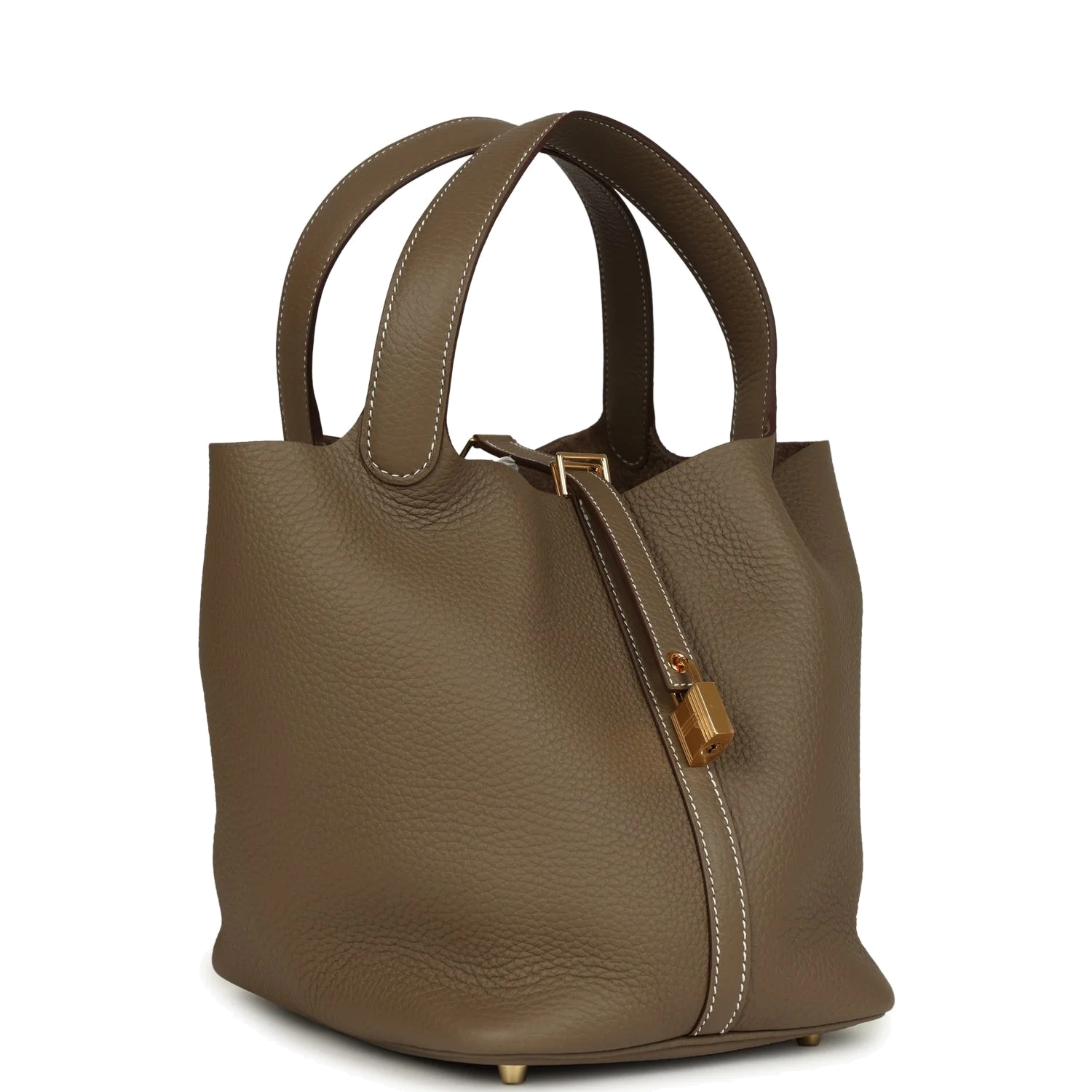 Hermes Picotin Lock 22 Etoupe Clemence Gold Hardware — фото 3