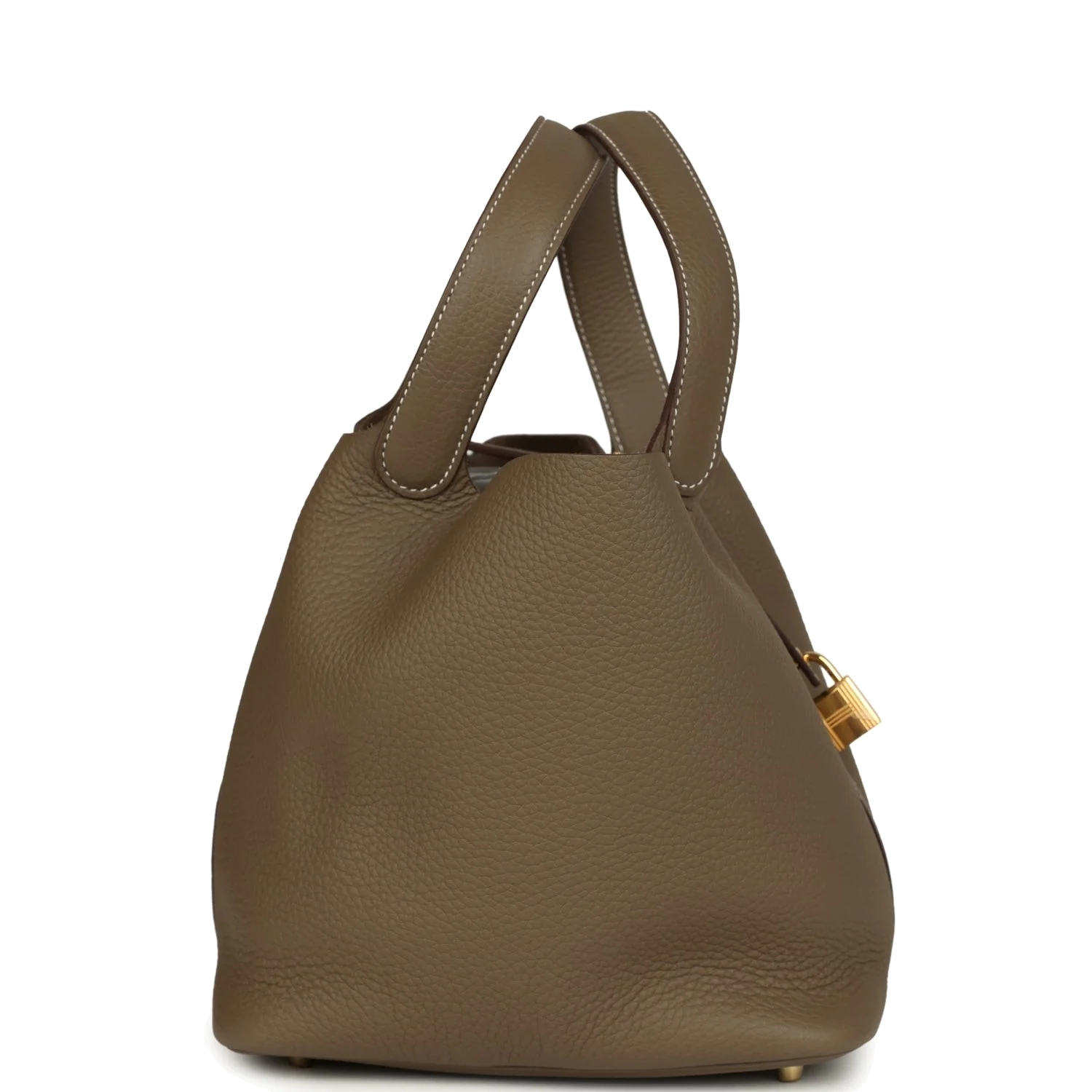 Hermes Picotin Lock 22 Etoupe Clemence Gold Hardware — фото 5