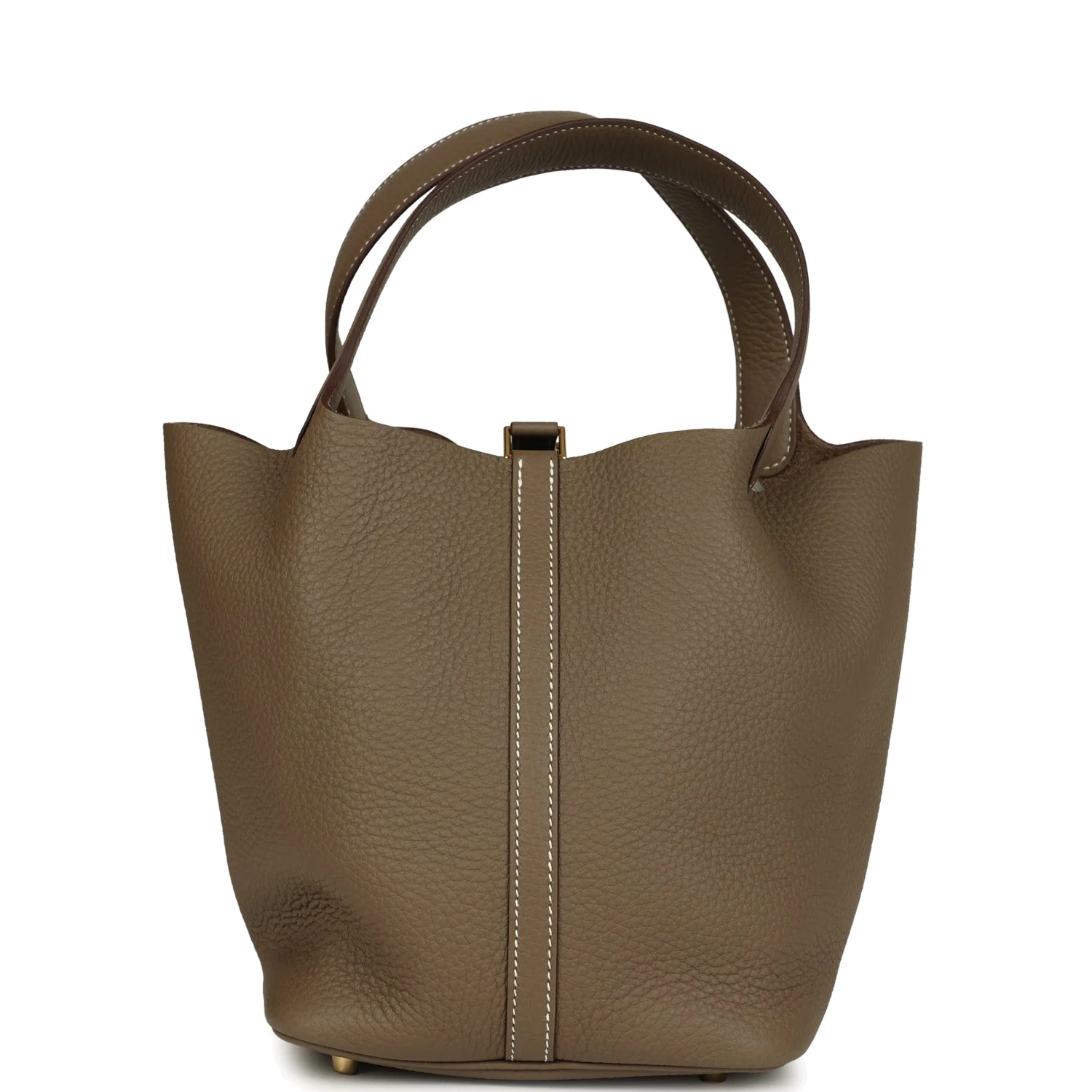 Hermes Picotin Lock 22 Etoupe Clemence Gold Hardware — фото 6