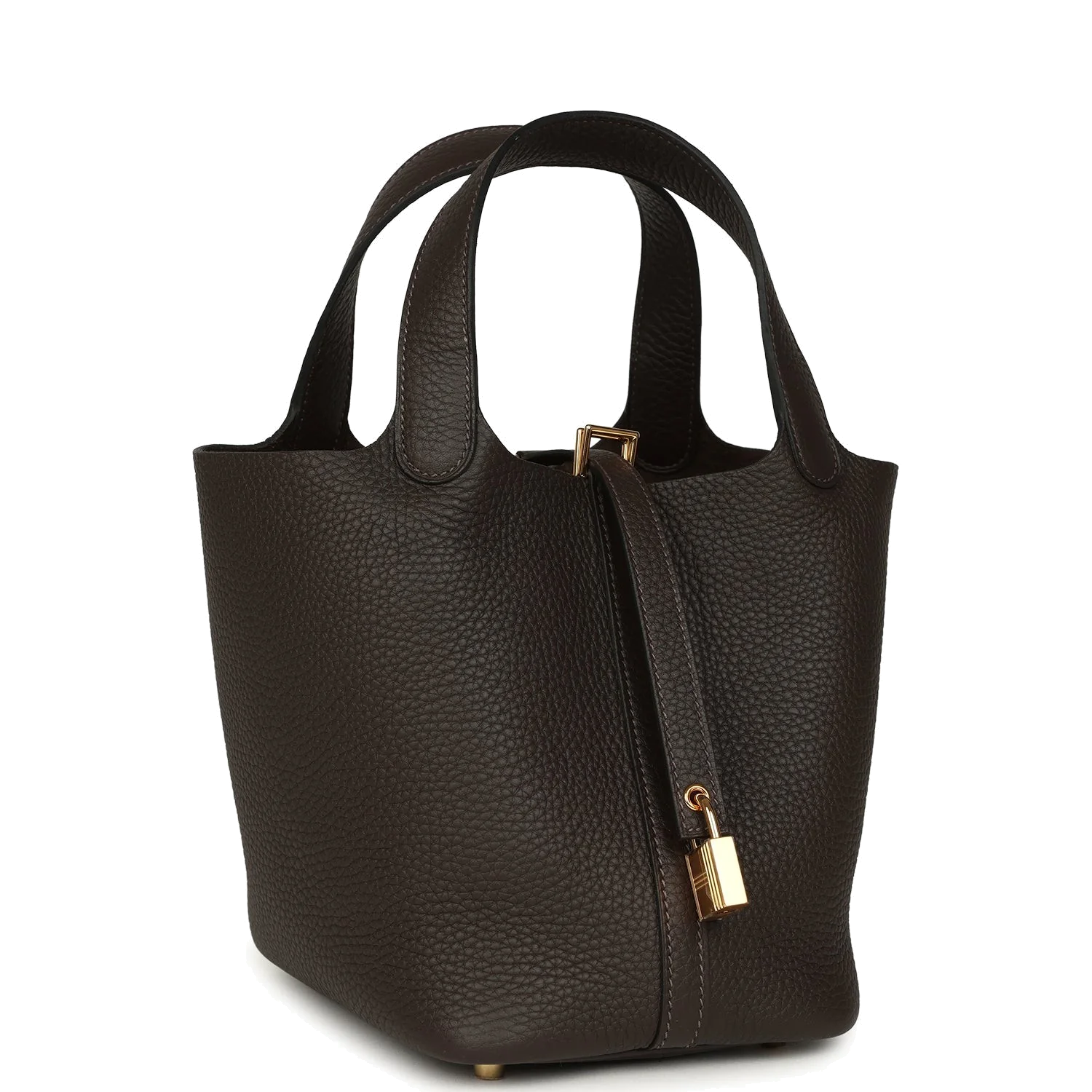 Hermes Picotin Lock 18 Ebene Clemence Gold Hardware — фото 3