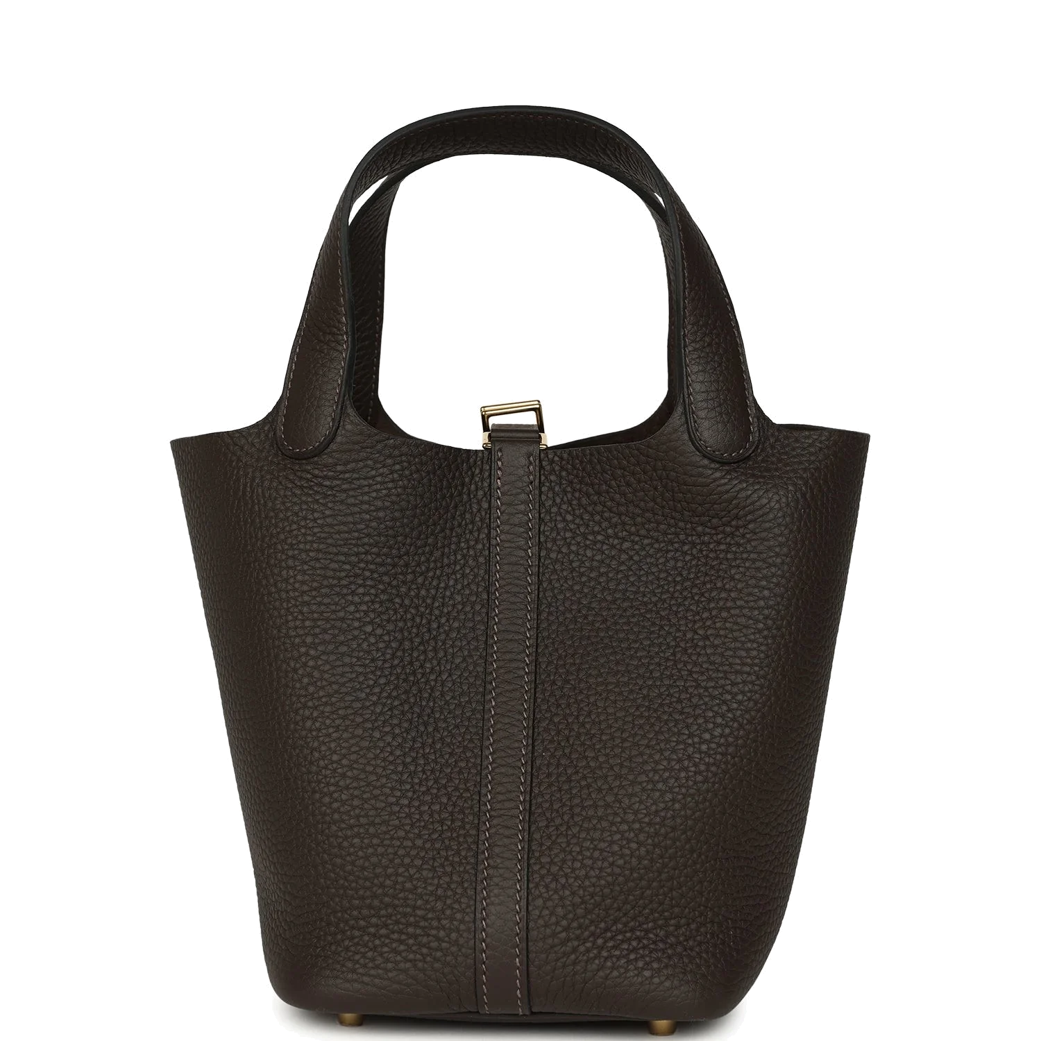 Hermes Picotin Lock 18 Ebene Clemence Gold Hardware — фото 5