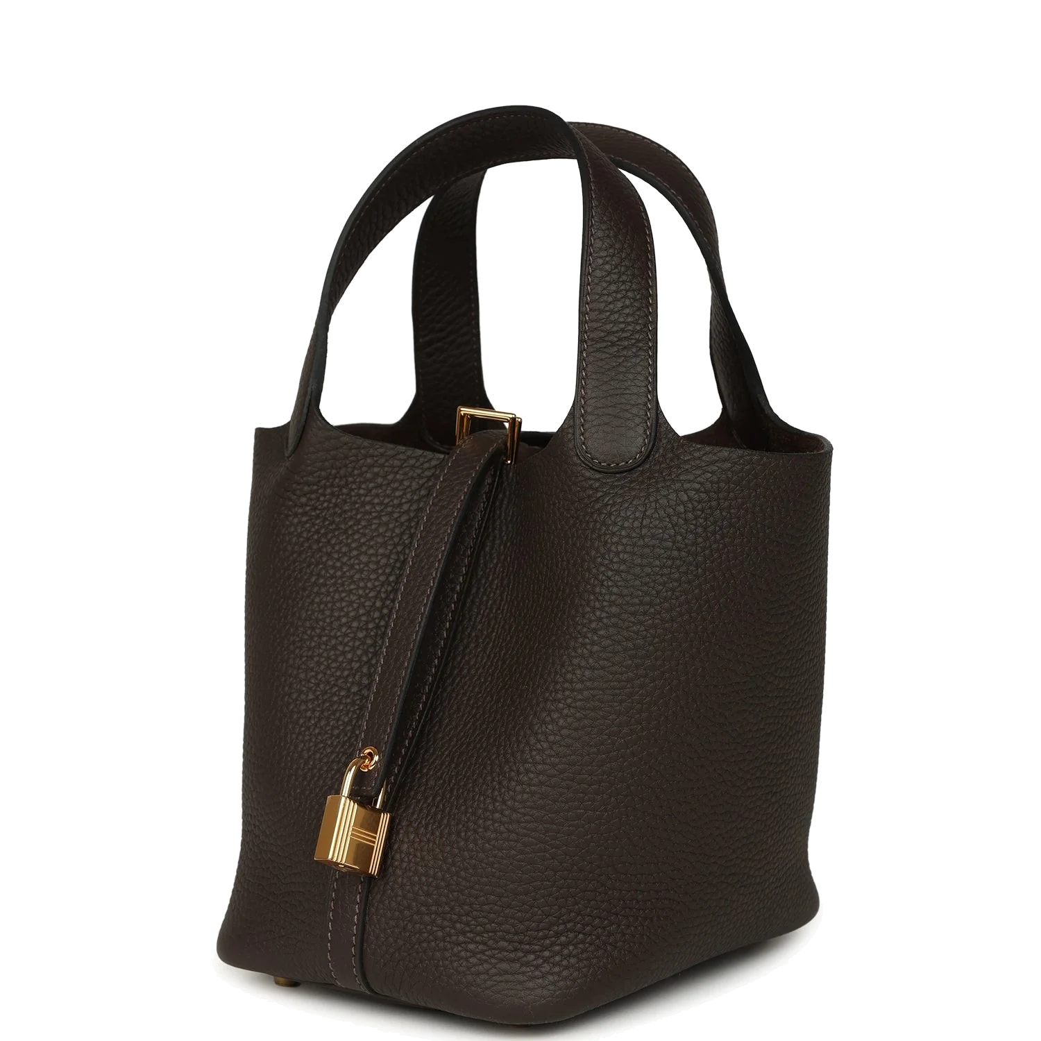 Hermes Picotin Lock 18 Ebene Clemence Gold Hardware — фото 6