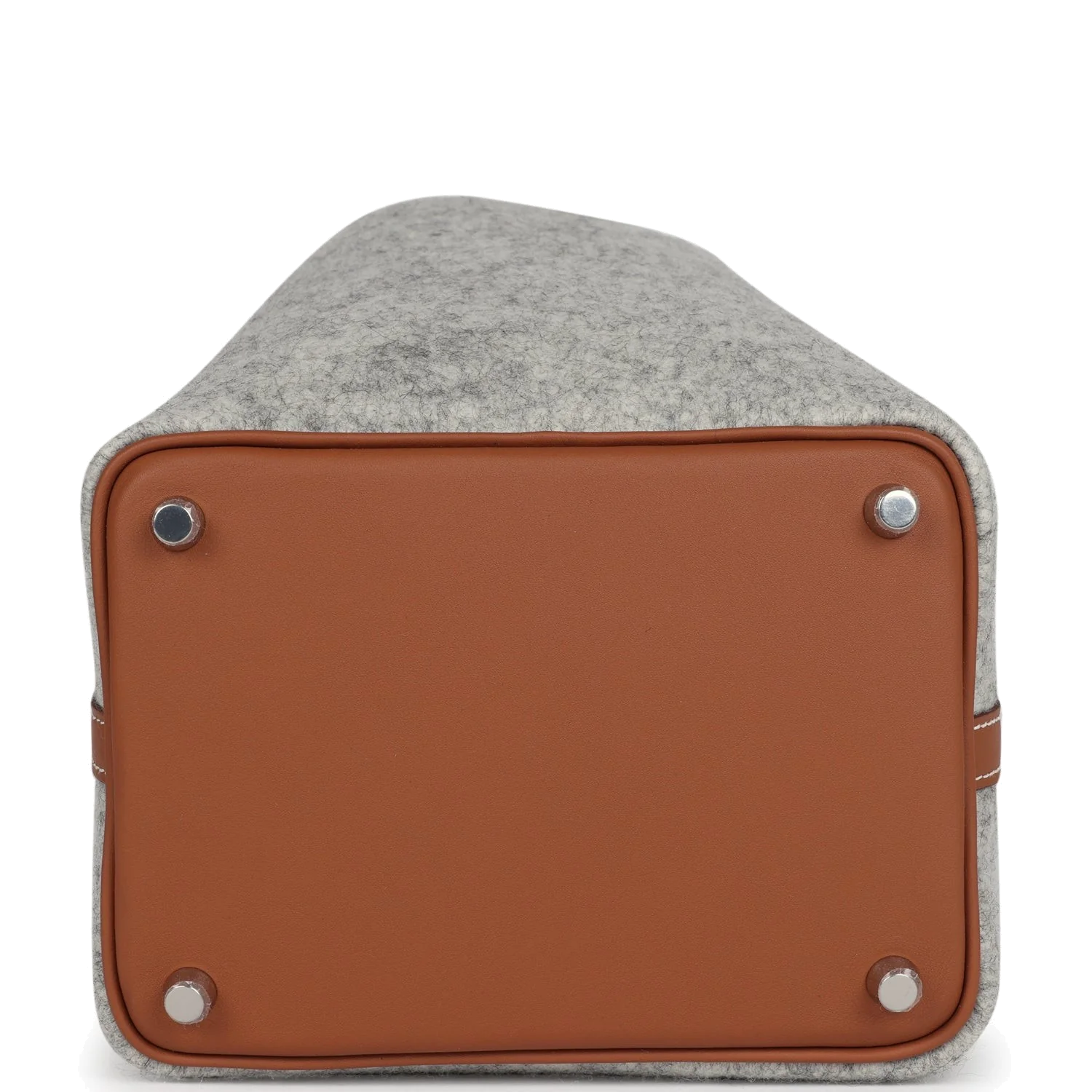 Hermes Picotin Lock 18 Gris Clair Feutre and Gold Swift Palladium Hardware — фото 7