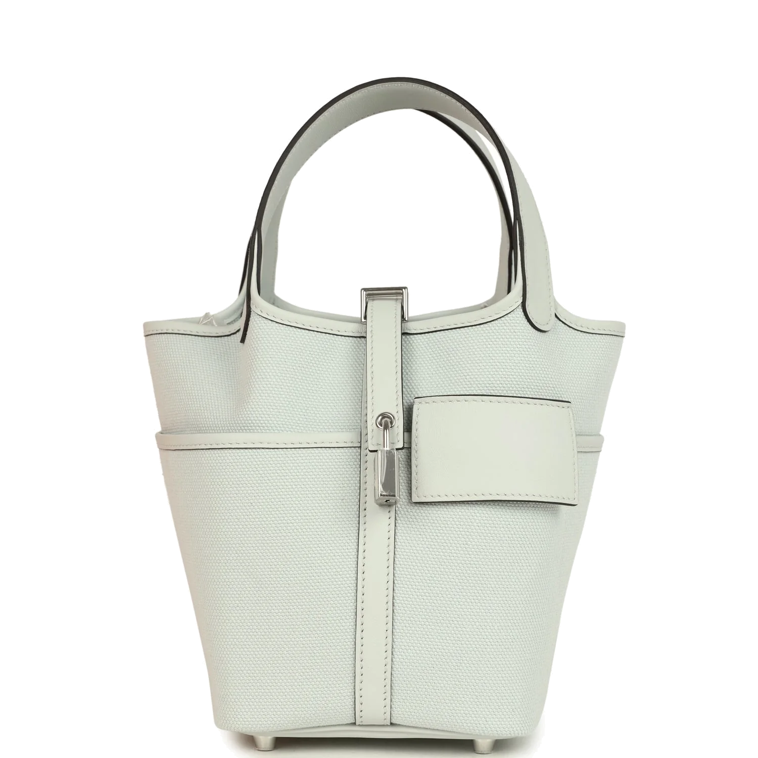 Hermes Picotin Cargo 18 Gris Platine Toile Canvas and Swift Palladium Hardware — фото 2