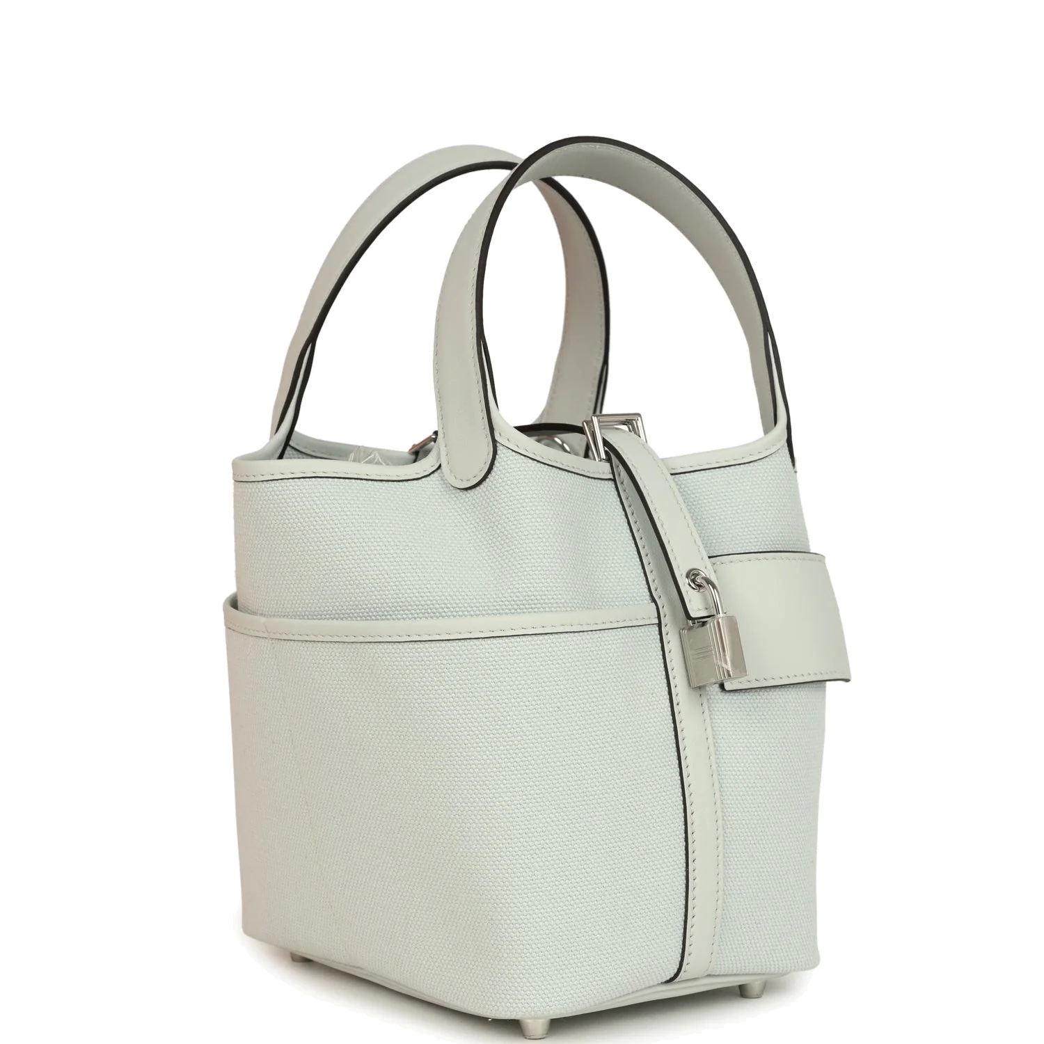 Hermes Picotin Cargo 18 Gris Platine Toile Canvas and Swift Palladium Hardware — фото 3