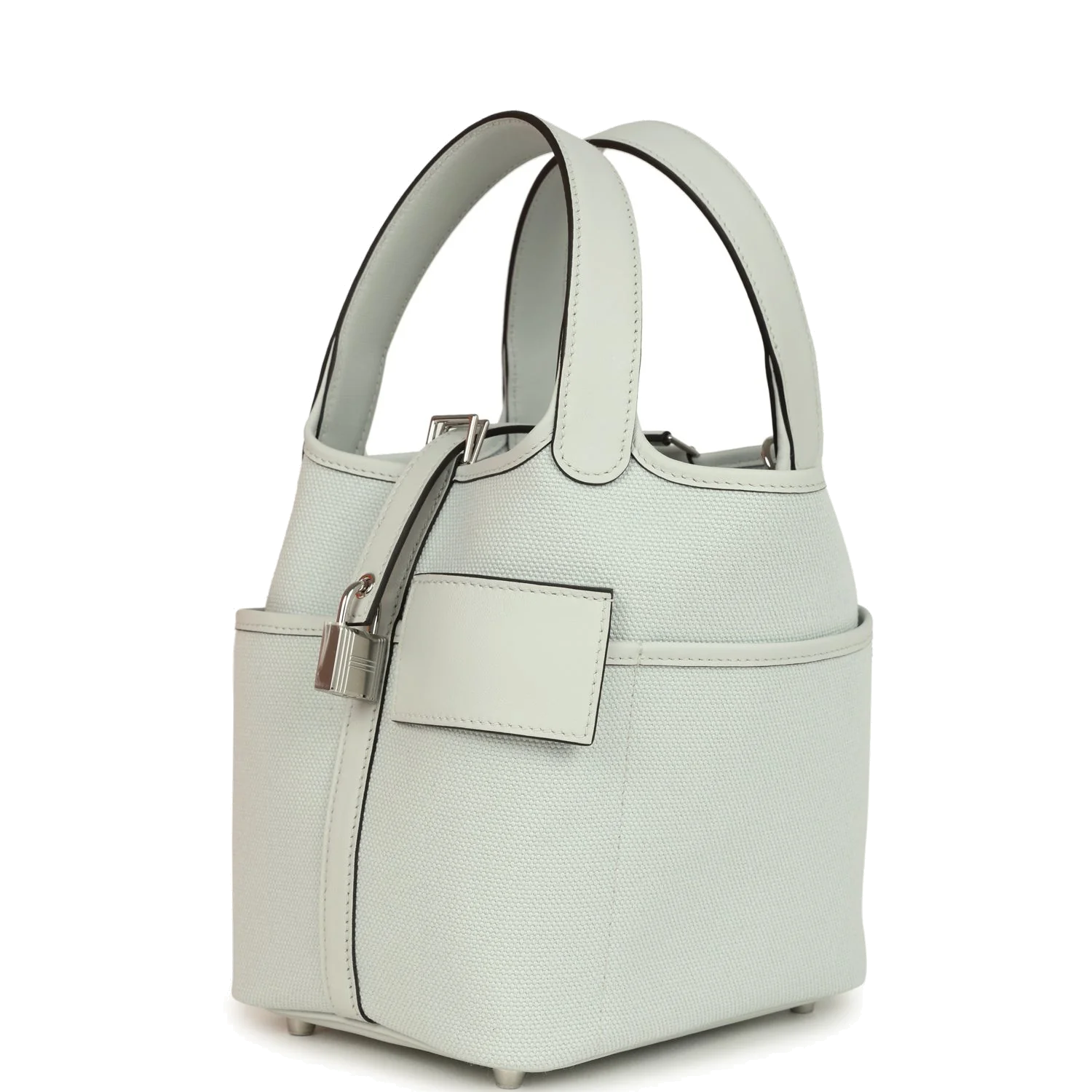 Hermes Picotin Cargo 18 Gris Platine Toile Canvas and Swift Palladium Hardware — фото 6