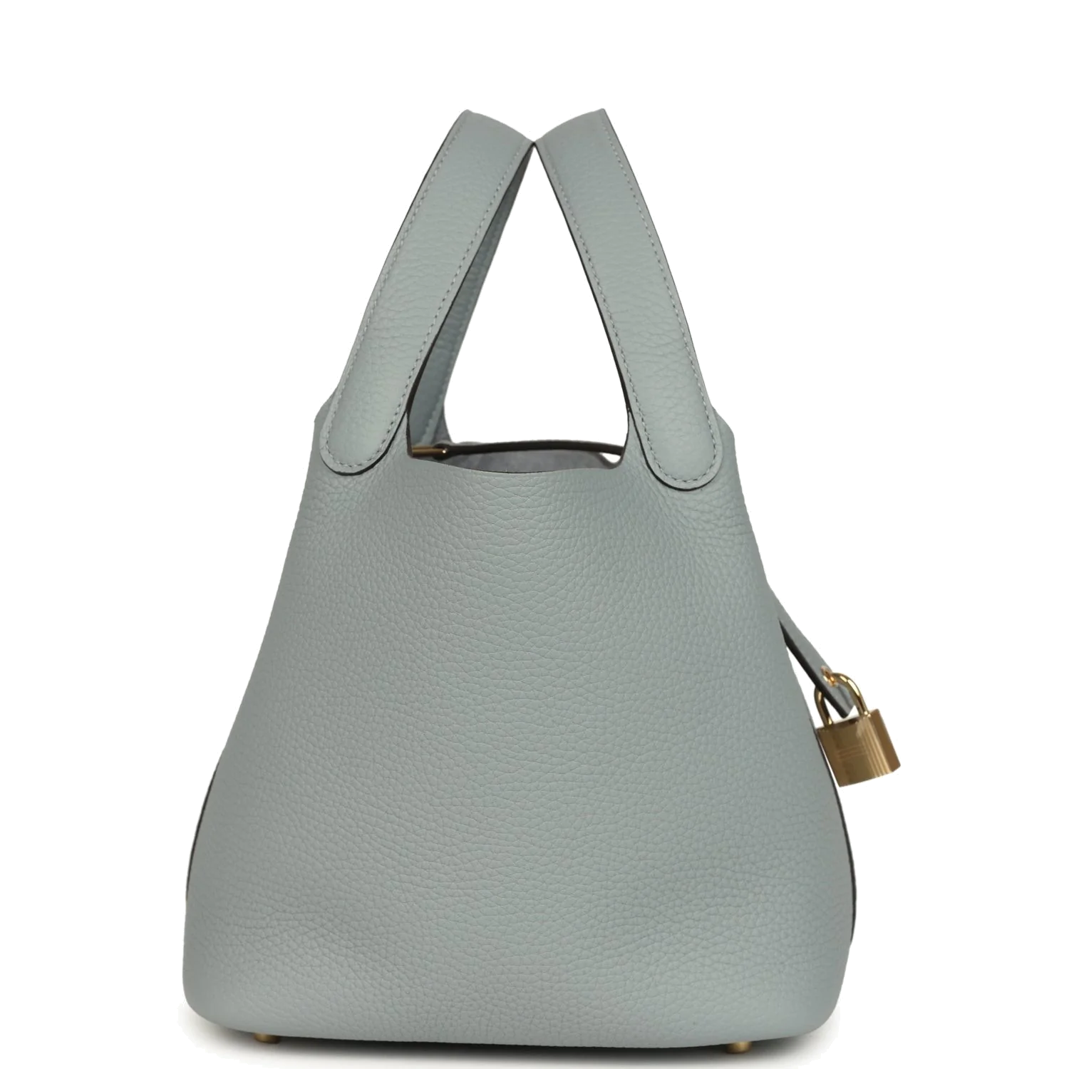 Hermes Picotin Lock 18 Gris Pantin Clemence Permabrass Hardware — фото 4