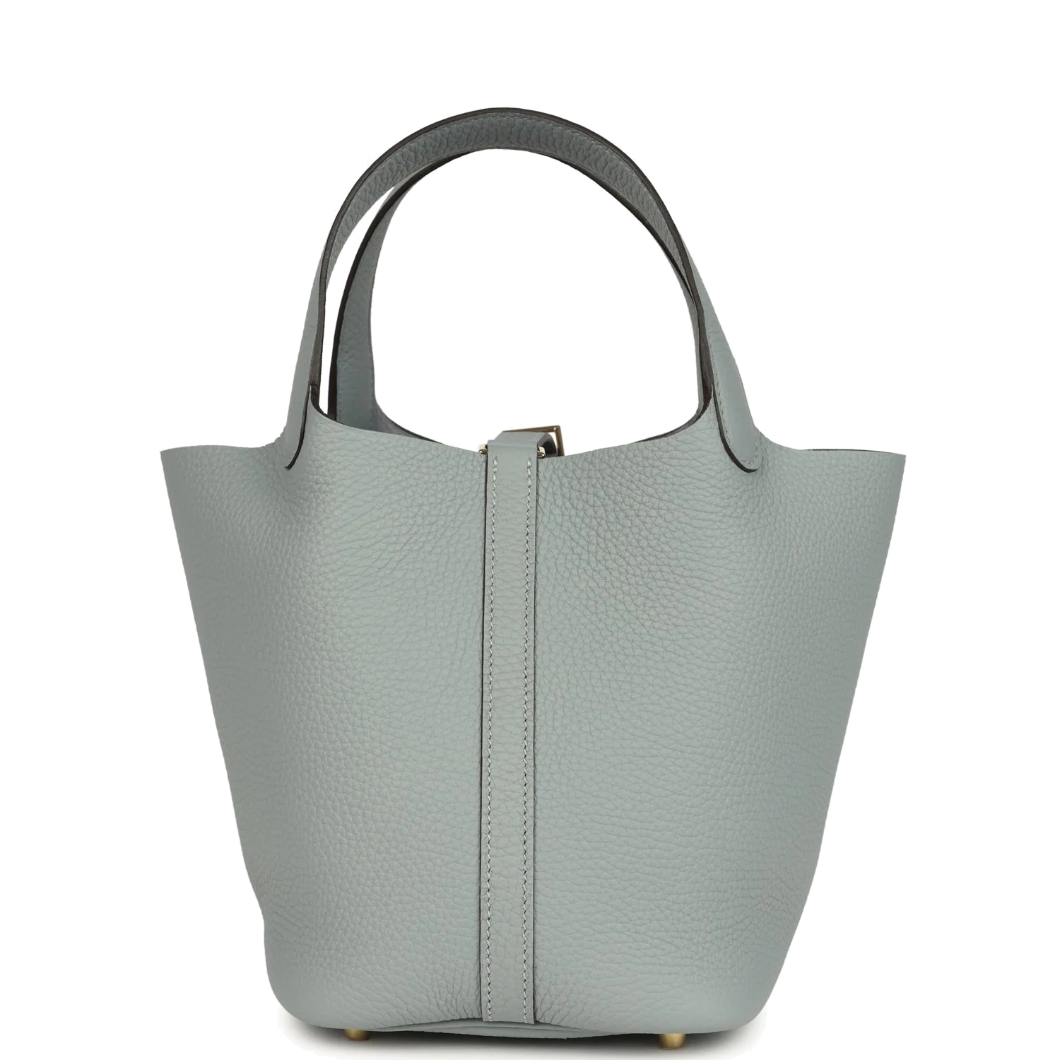 Hermes Picotin Lock 18 Gris Pantin Clemence Permabrass Hardware — фото 5