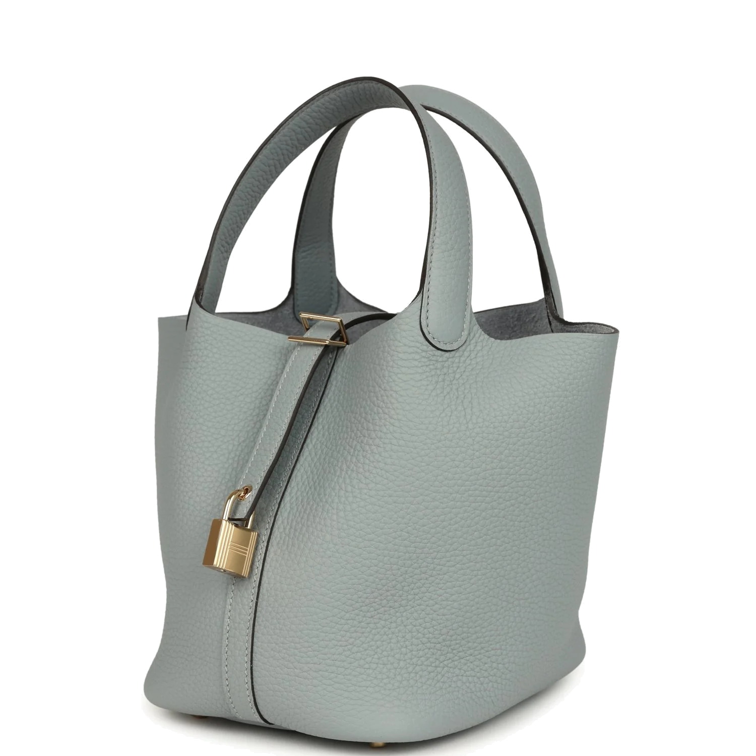 Hermes Picotin Lock 18 Gris Pantin Clemence Permabrass Hardware — фото 6