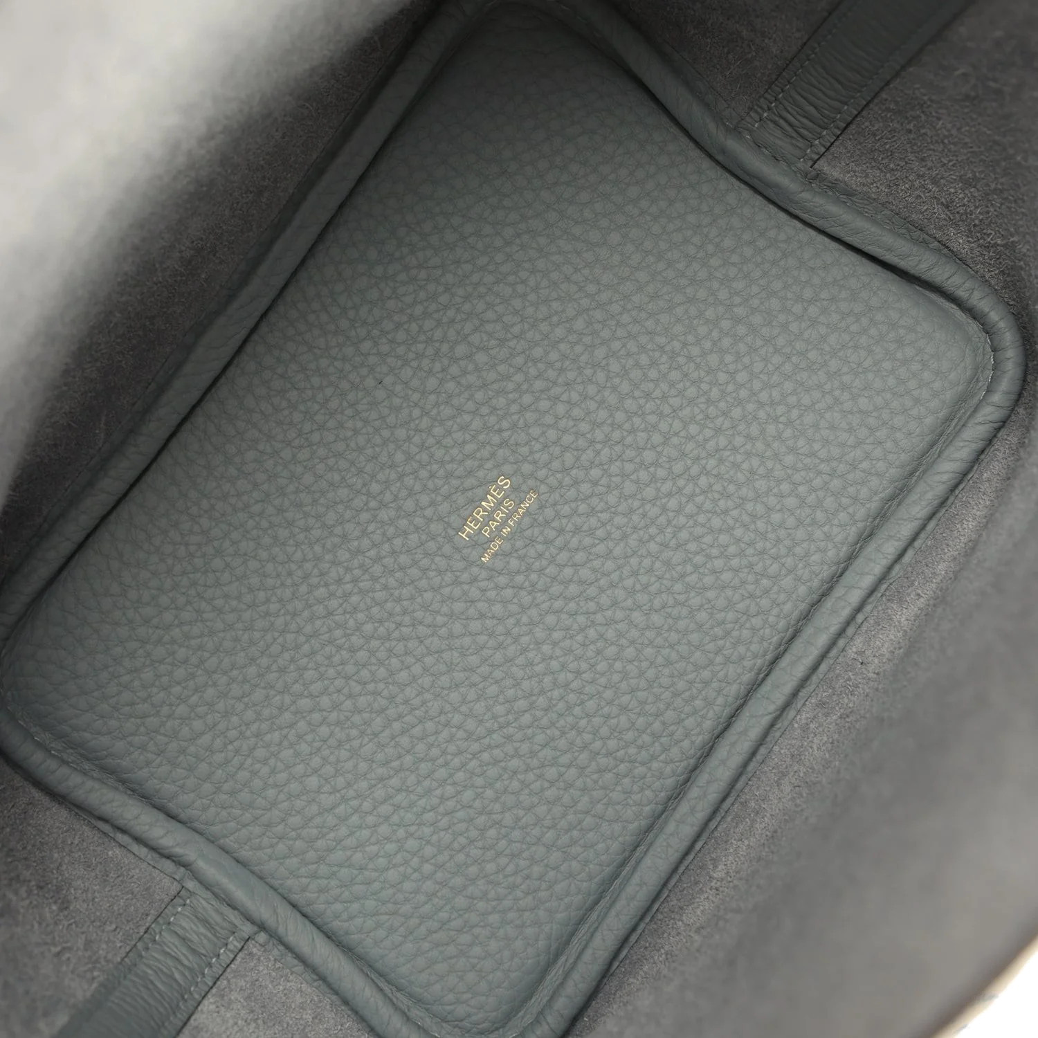 Hermes Picotin Lock 18 Gris Pantin Clemence Permabrass Hardware — фото 8