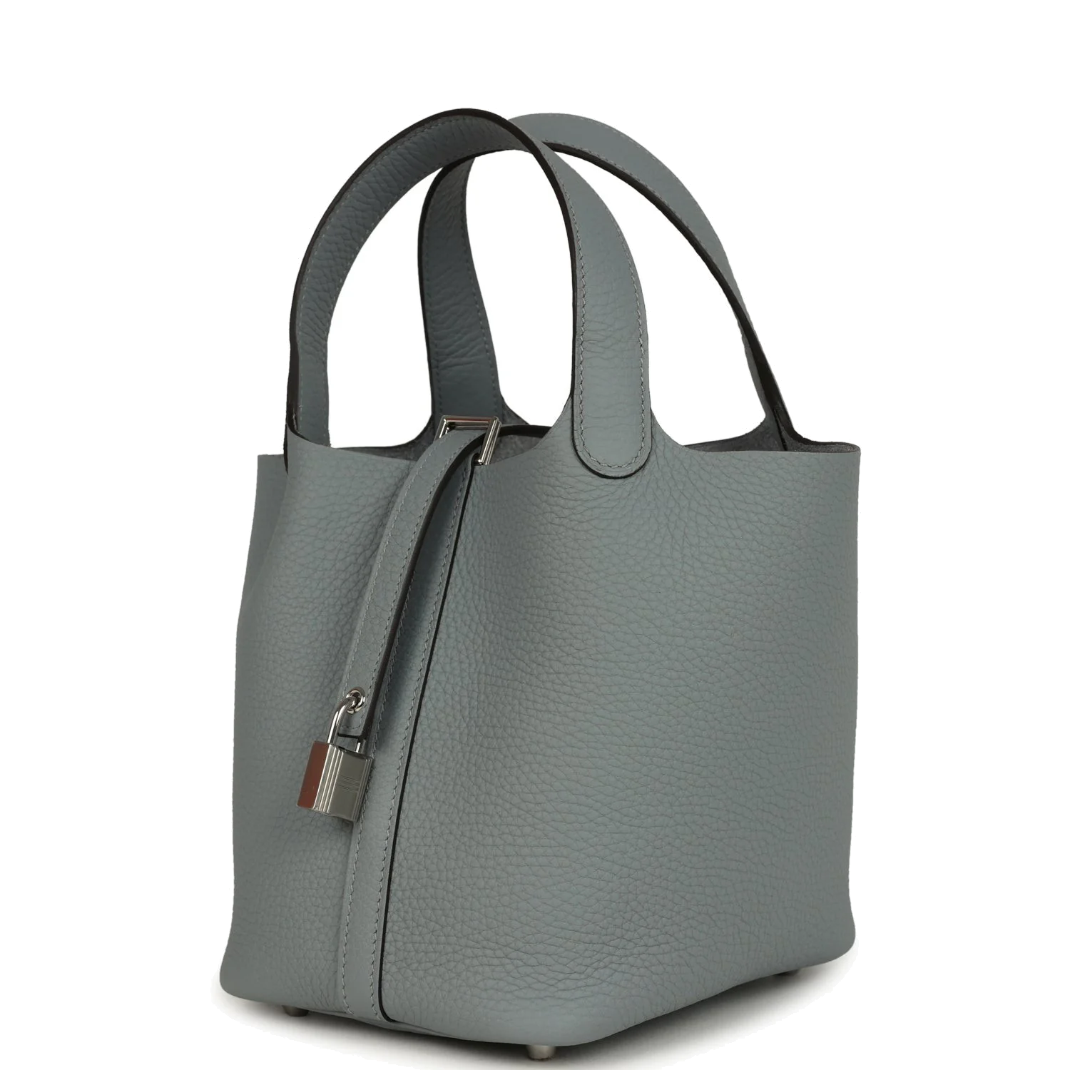 Hermes Picotin Lock 18 Gris Pantin Clemence Palladium Hardware — фото 4