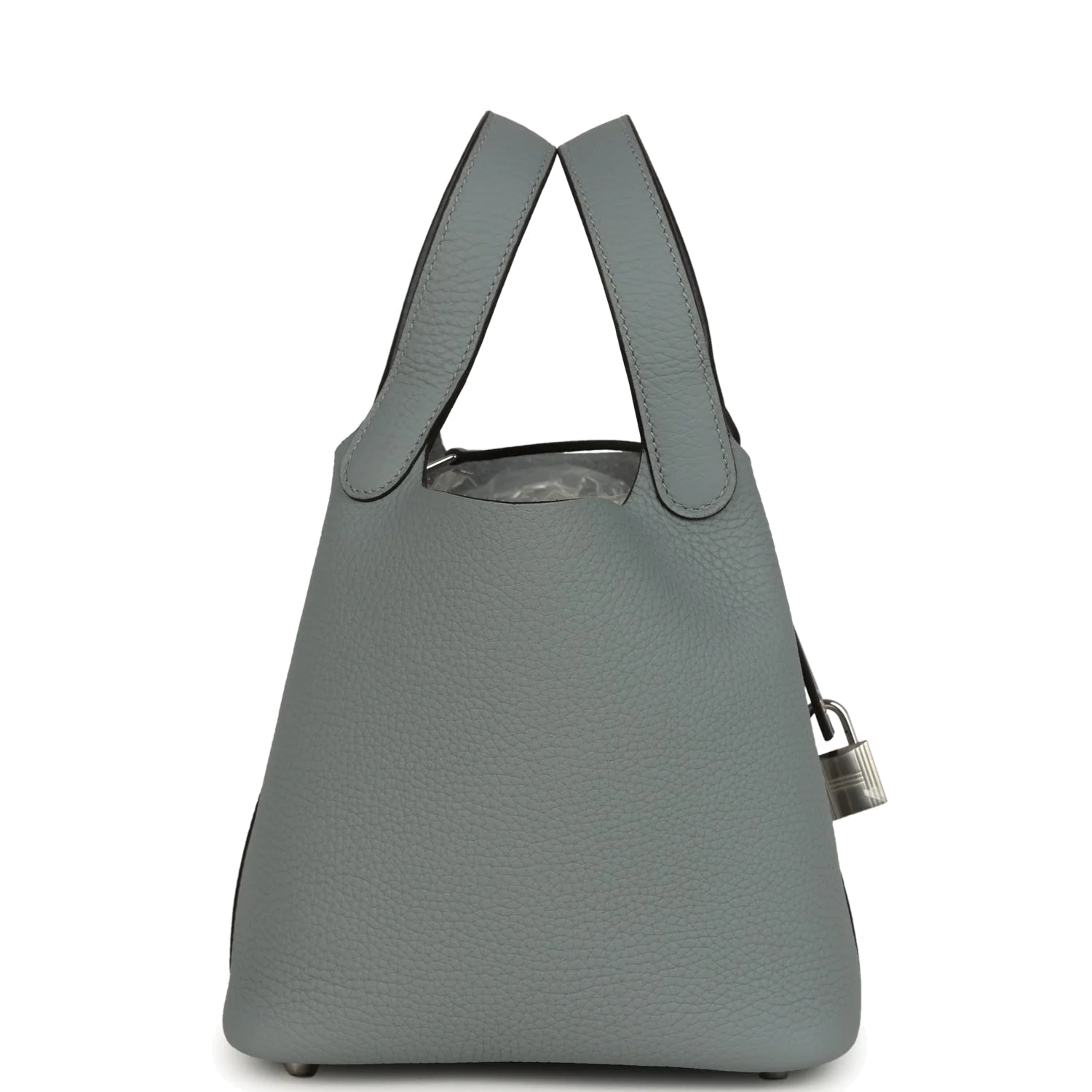 Hermes Picotin Lock 18 Gris Pantin Clemence Palladium Hardware — фото 5