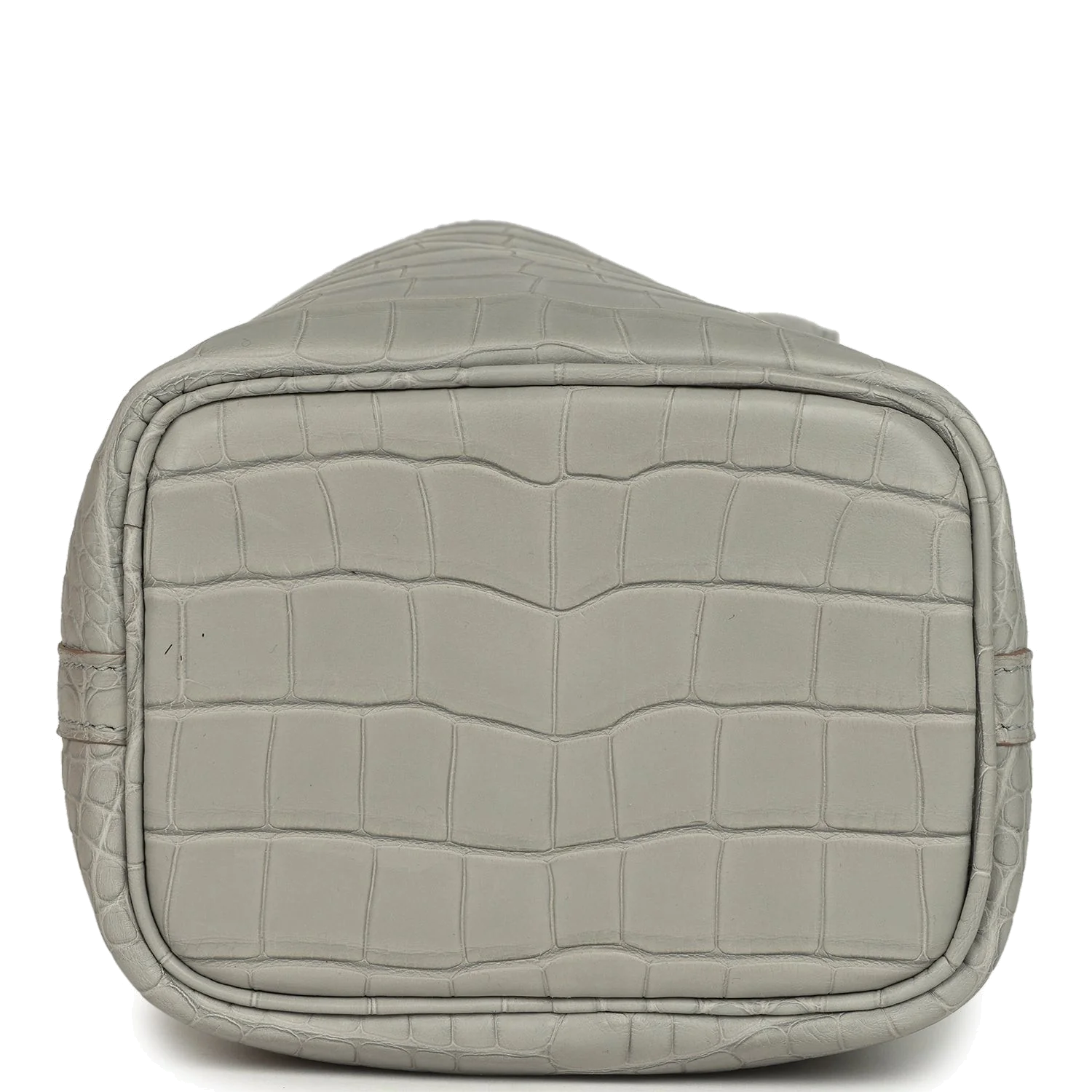 Hermes Micro Picotin Lock 14 Gris Perle Matte Alligator Palladium Hardware — фото 7
