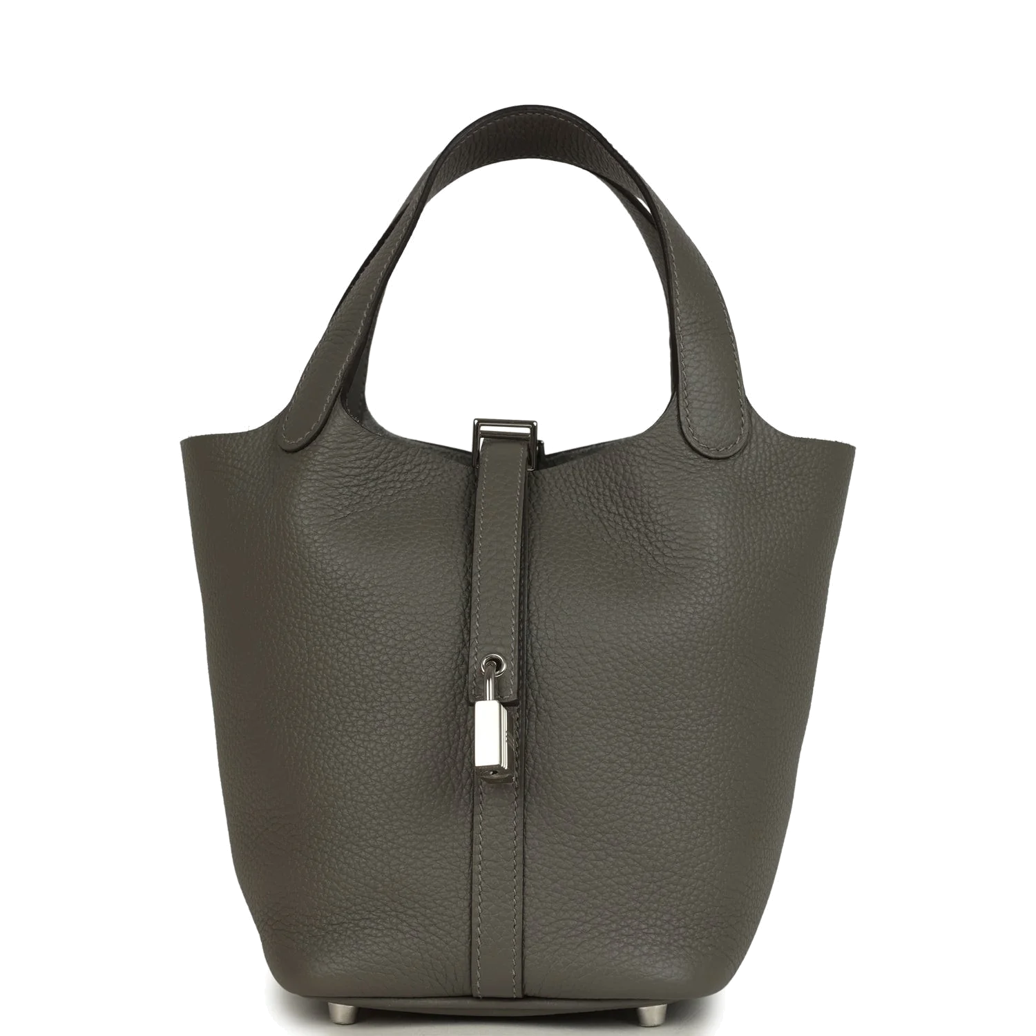 Hermes Picotin Lock 18 Gris Meyer Clemence Palladium Hardware — фото 2