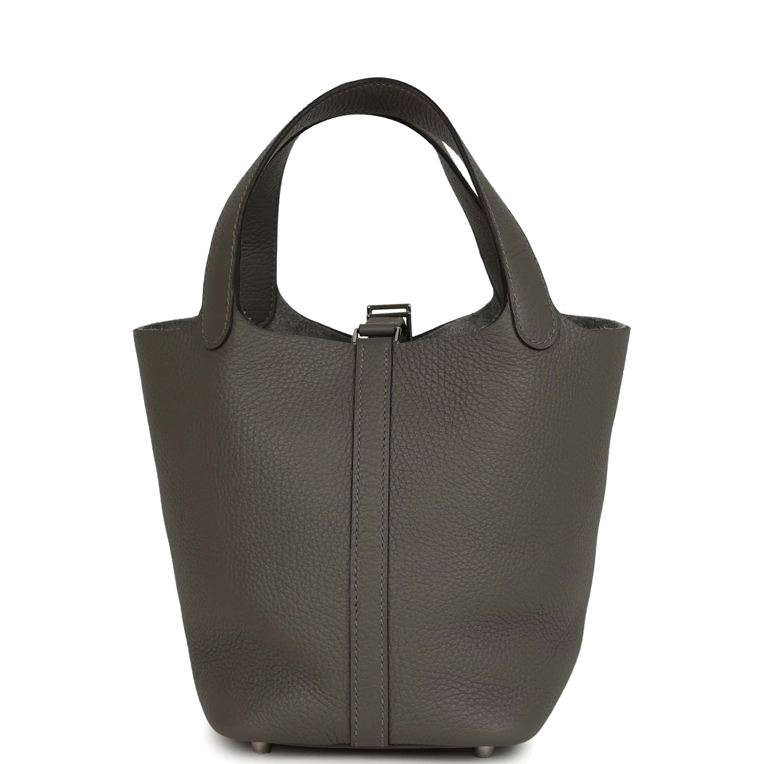 Hermes Picotin Lock 18 Gris Meyer Clemence Palladium Hardware — фото 5