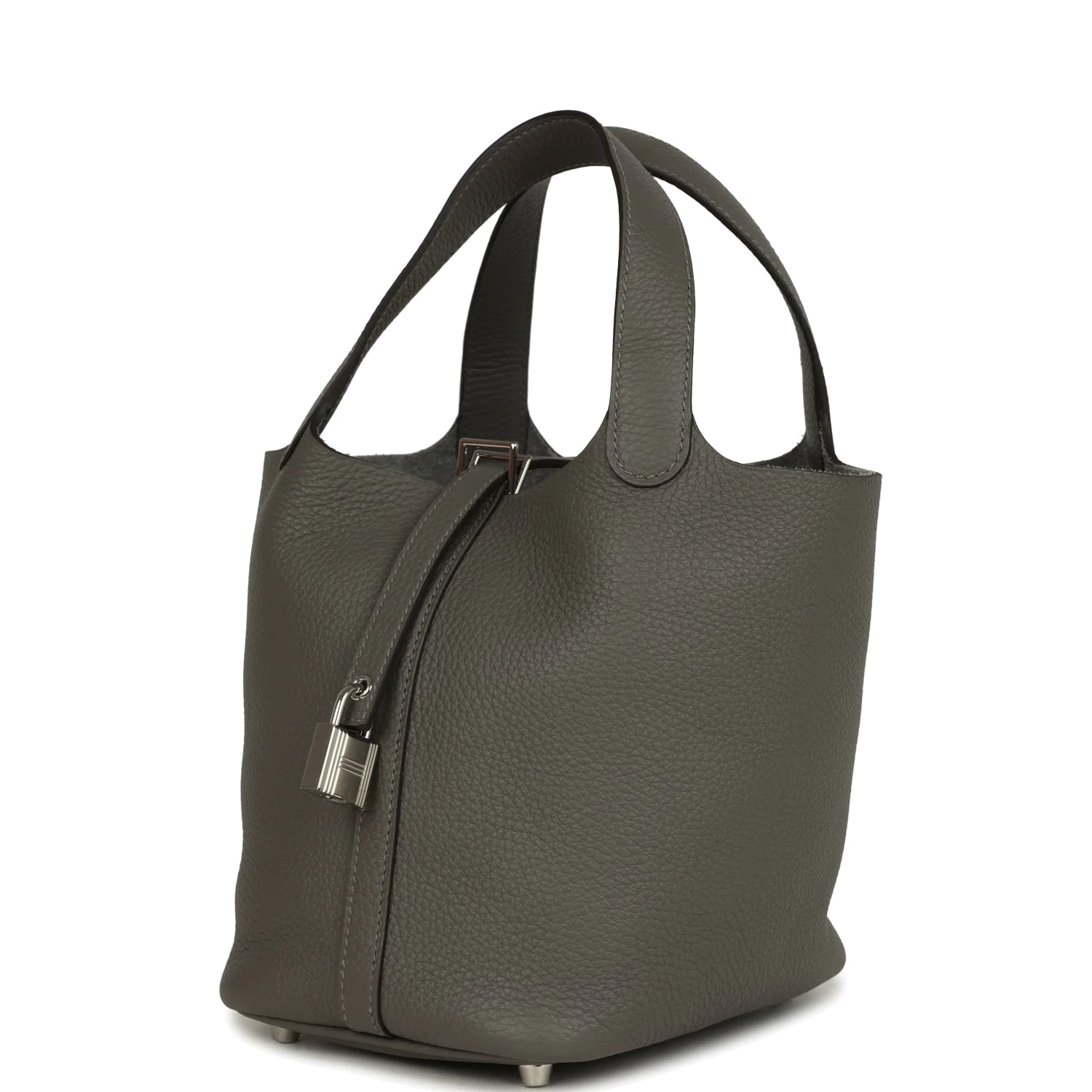 Hermes Picotin Lock 18 Gris Meyer Clemence Palladium Hardware — фото 6