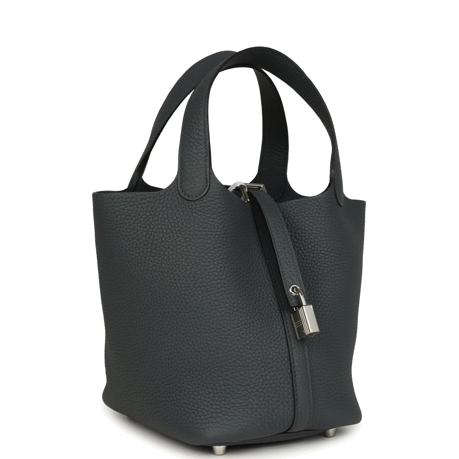Hermes Picotin Lock 18 Gris Misty Clemence Palladium Hardware — фото 3
