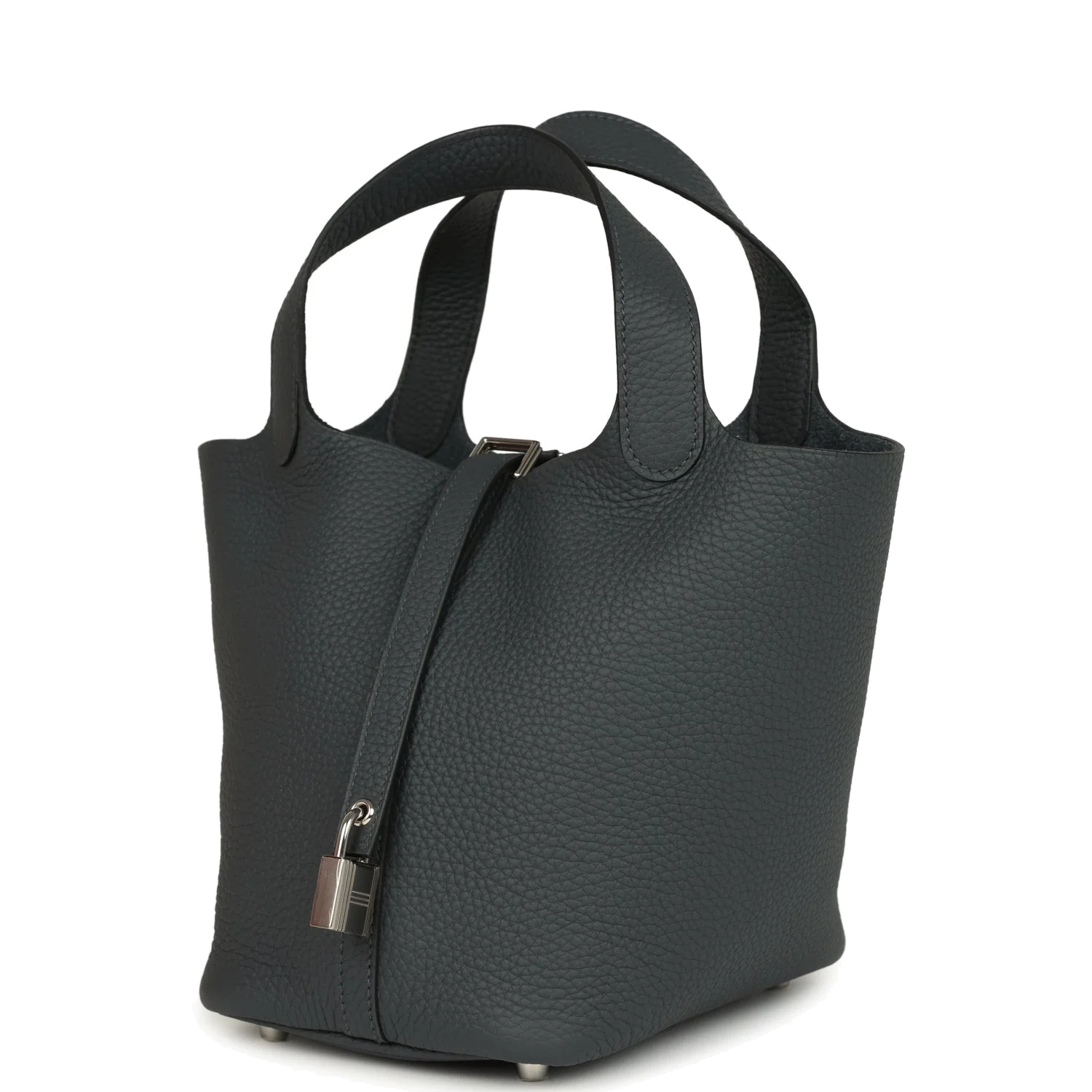 Hermes Picotin Lock 18 Gris Misty Clemence Palladium Hardware — фото 6