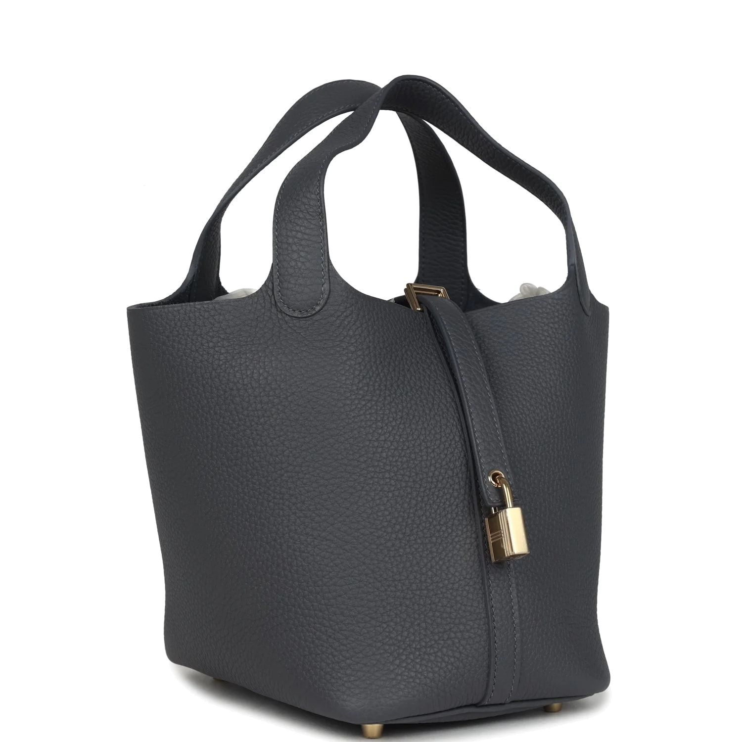 Hermes Picotin Lock 18 Ardoise Clemence Permabrass Hardware — фото 3