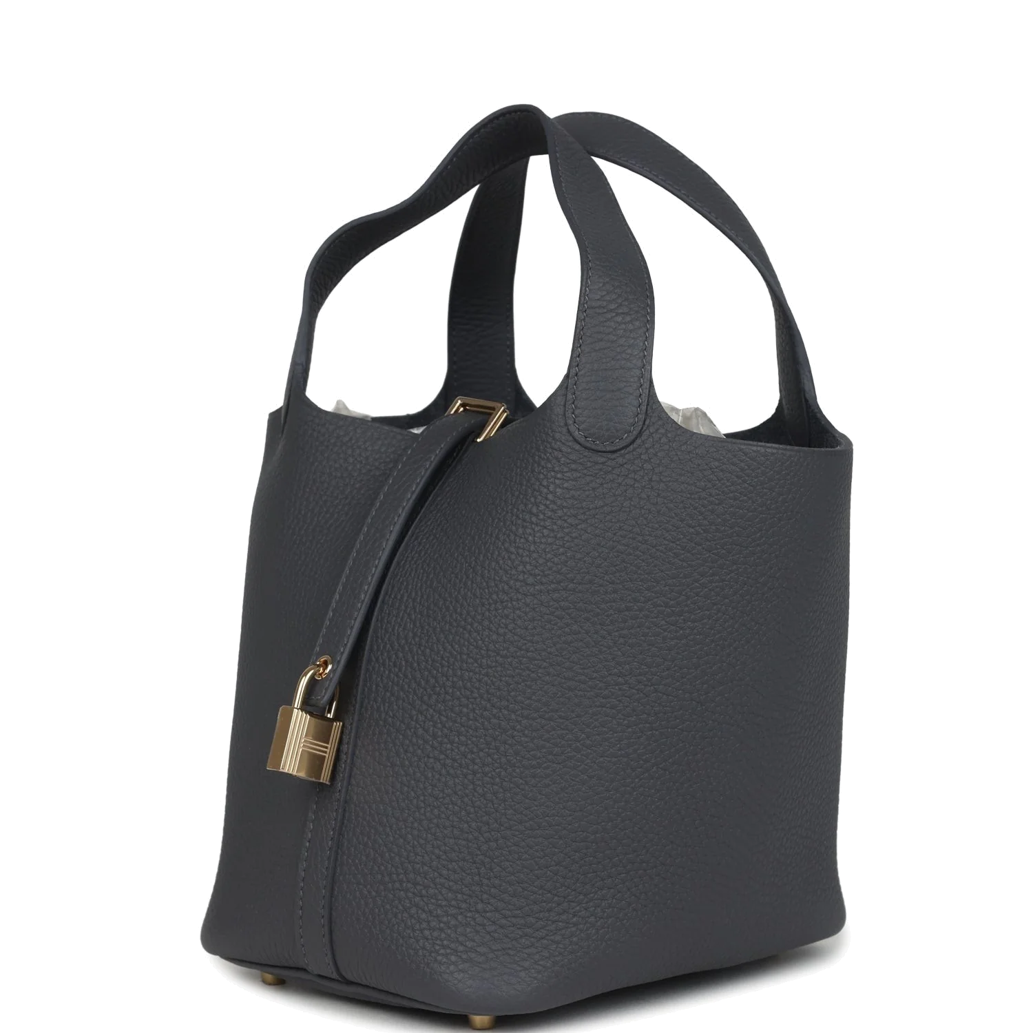 Hermes Picotin Lock 18 Ardoise Clemence Permabrass Hardware — фото 6