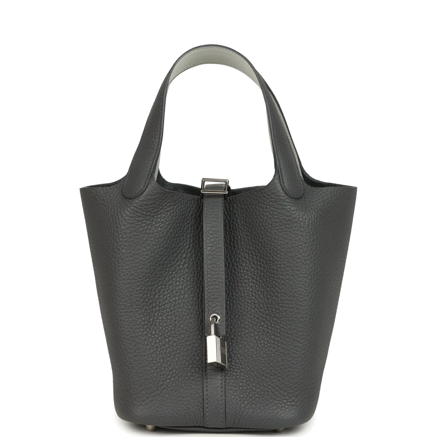 Hermes Picotin Lock 18 Eclat Ardoise Clemence and Gris Pantin Swift Palladium Hardware — фото 2