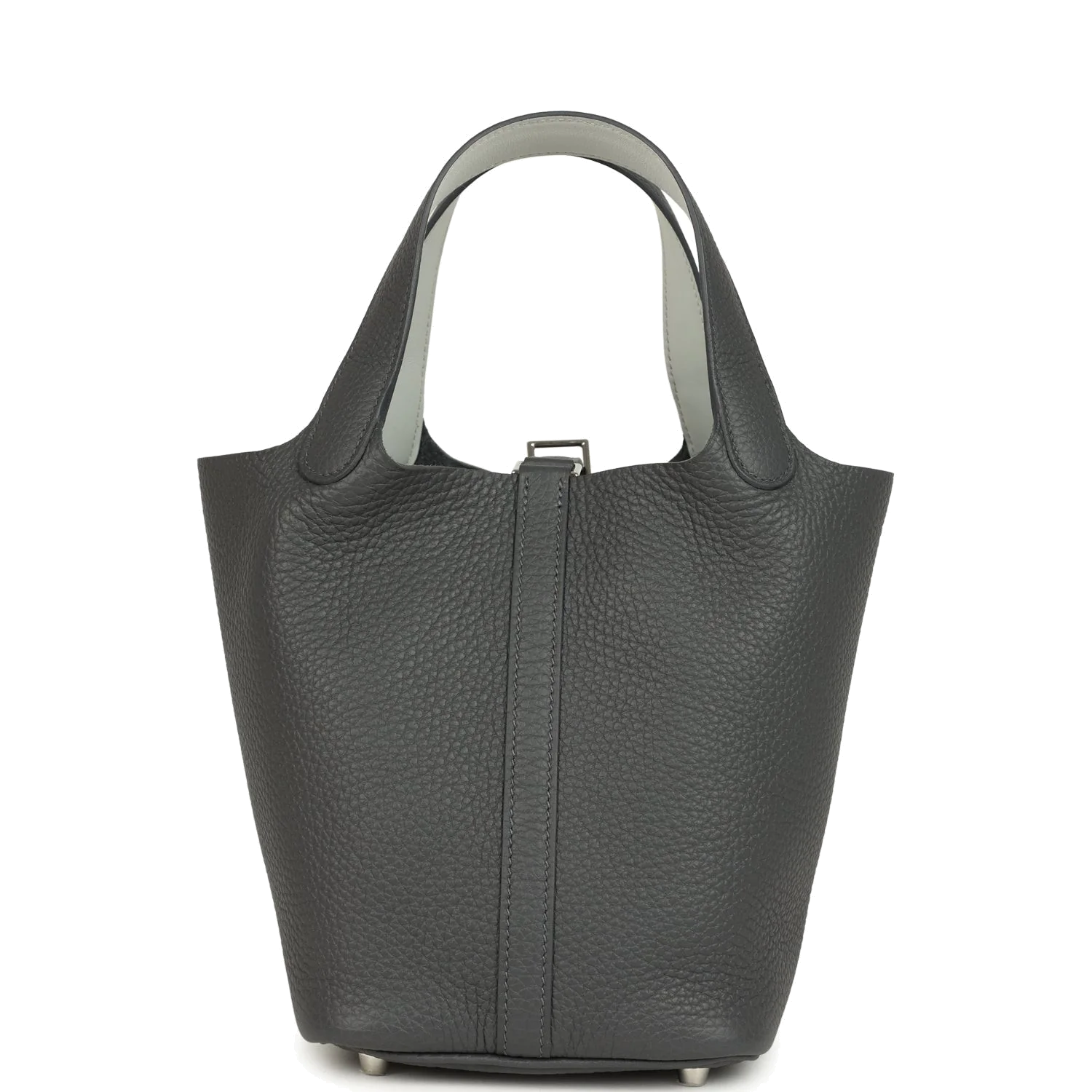 Hermes Picotin Lock 18 Eclat Ardoise Clemence and Gris Pantin Swift Palladium Hardware — фото 6