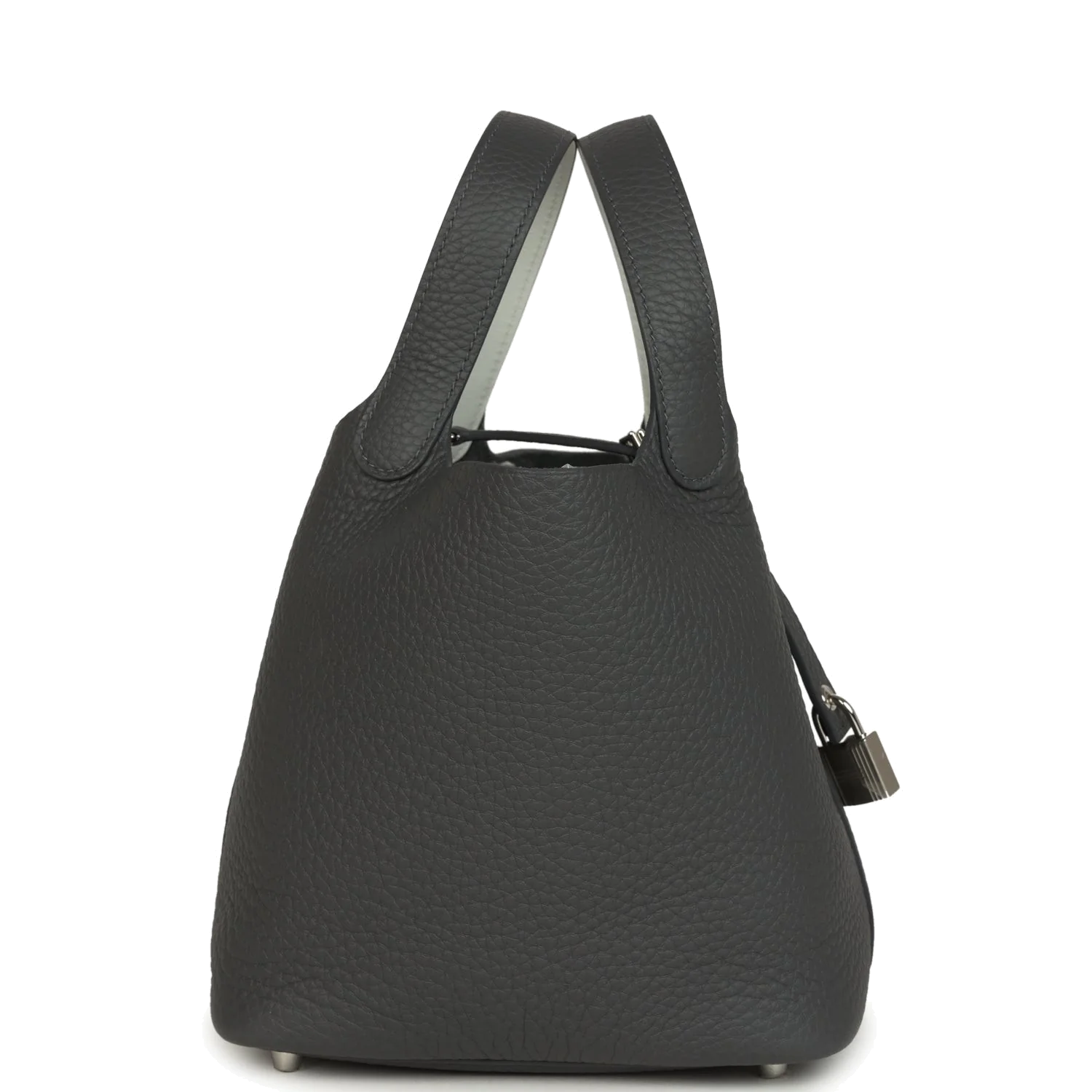 Hermes Picotin Lock Eclat 18 Ardoise Clemence and Gris Platine Swift Palladium Hardware — фото 4
