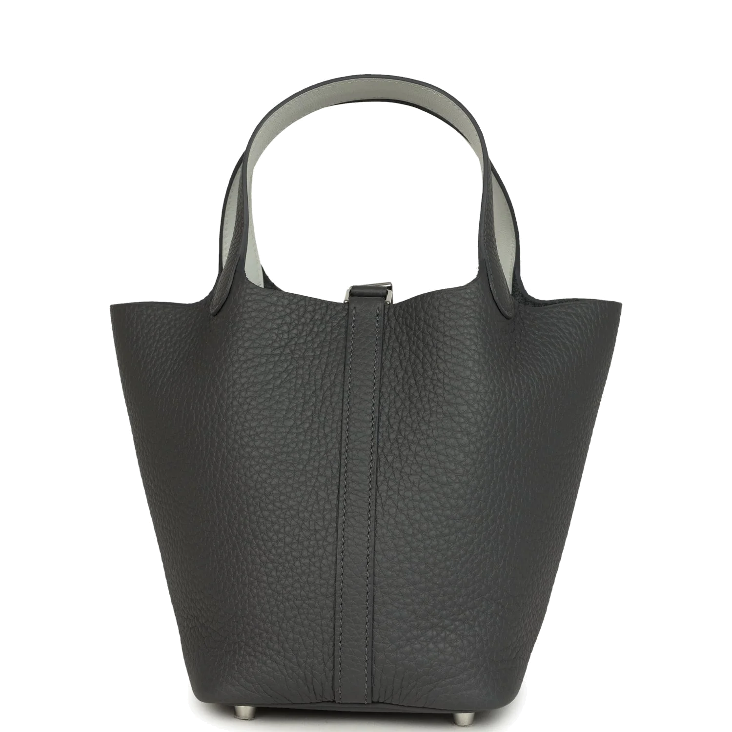 Hermes Picotin Lock Eclat 18 Ardoise Clemence and Gris Platine Swift Palladium Hardware — фото 5