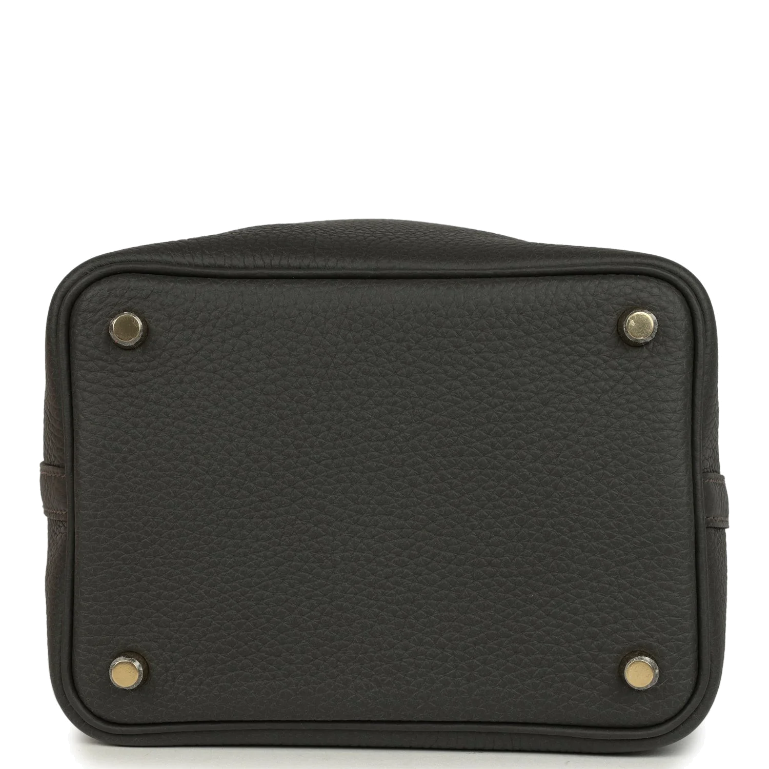 Hermes Picotin Lock 18 Dark Bronze Clemence Gold Hardware — фото 7