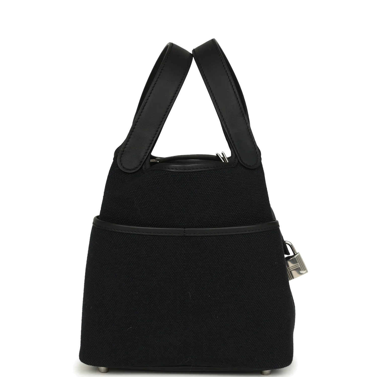Hermes Picotin Cargo 18 Black Toile Goeland and Swift Palladium Hardware — фото 4