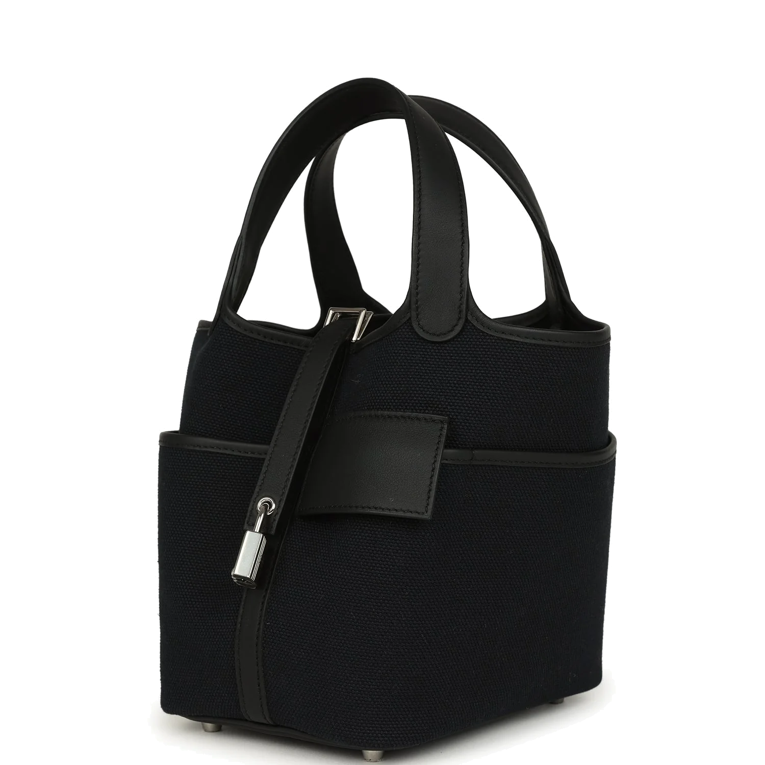 Hermes Picotin Cargo 18 Black Toile Goeland and Swift Palladium Hardware — фото 6