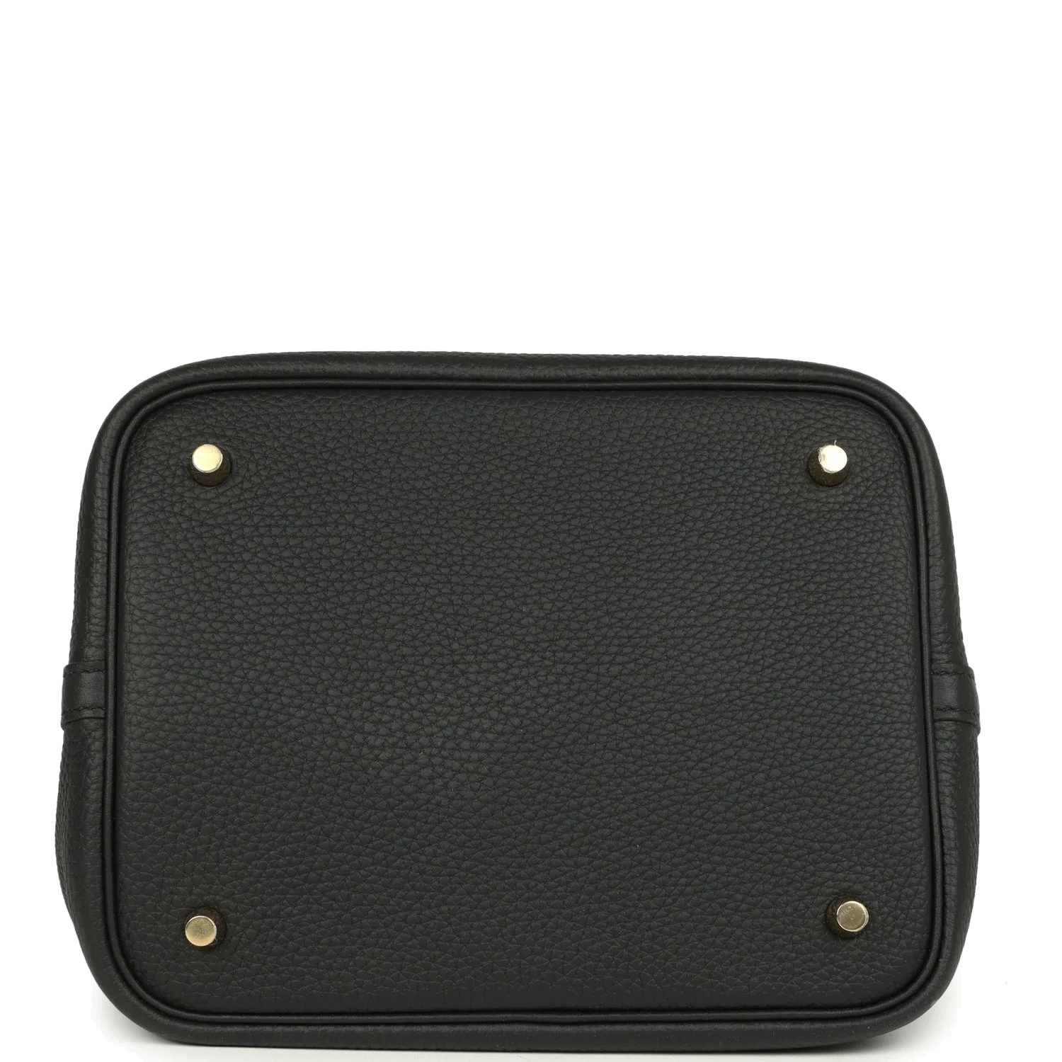 Hermes Picotin Lock 22 Black Clemence Gold Hardware — фото 7