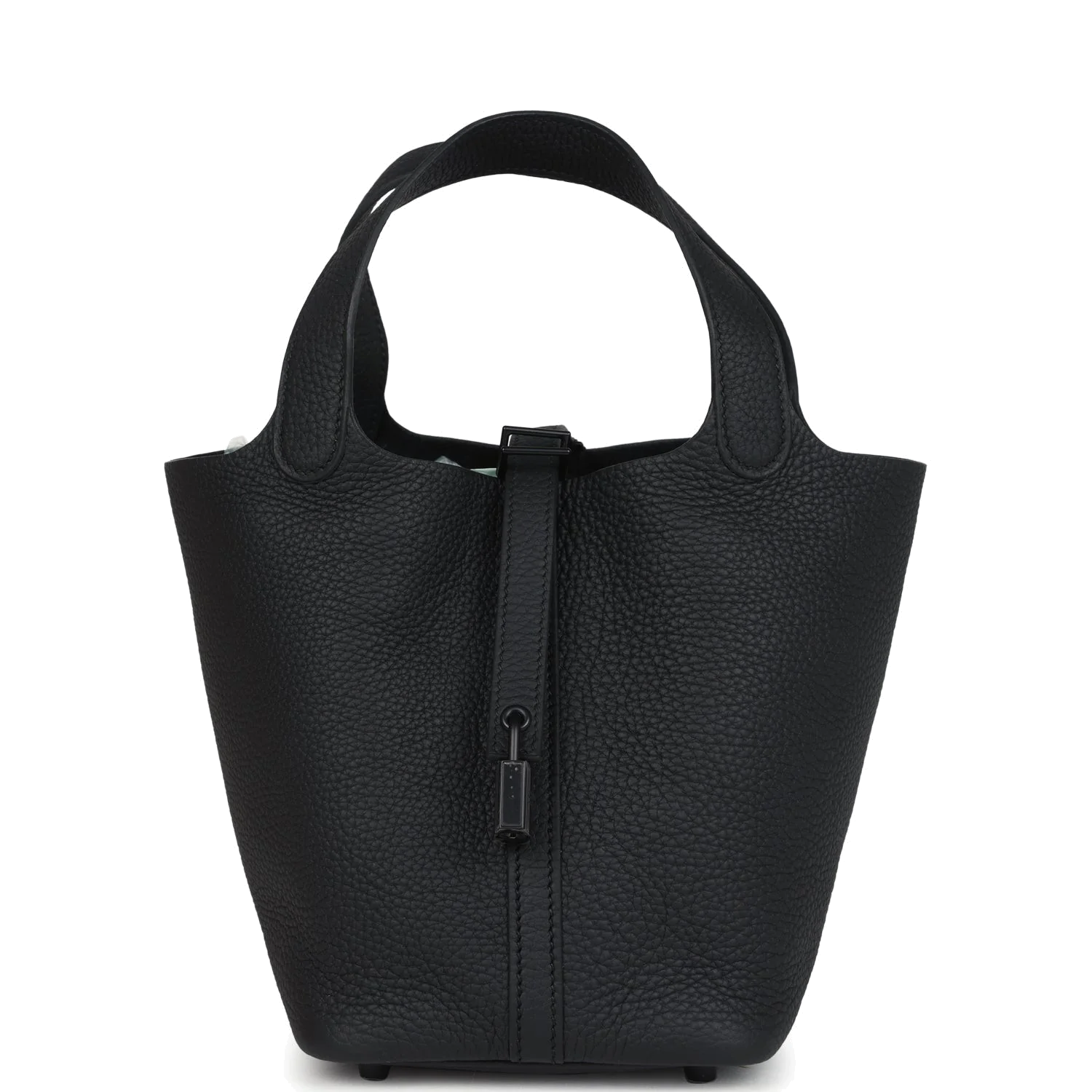 Hermes Picotin Lock 18 Monochrome Black Clemence Black Hardware — фото 2