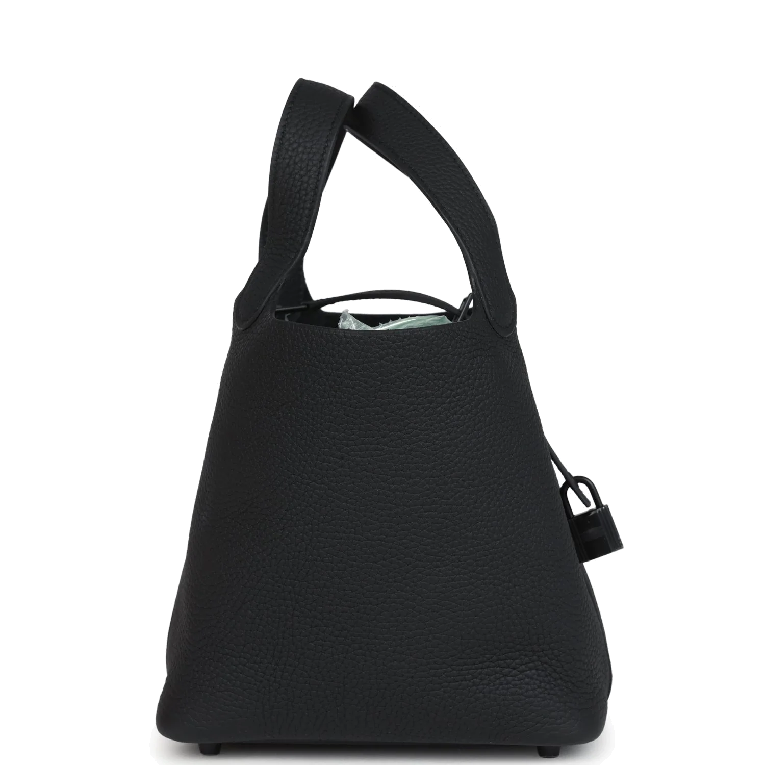 Hermes Picotin Lock 18 Monochrome Black Clemence Black Hardware — фото 4