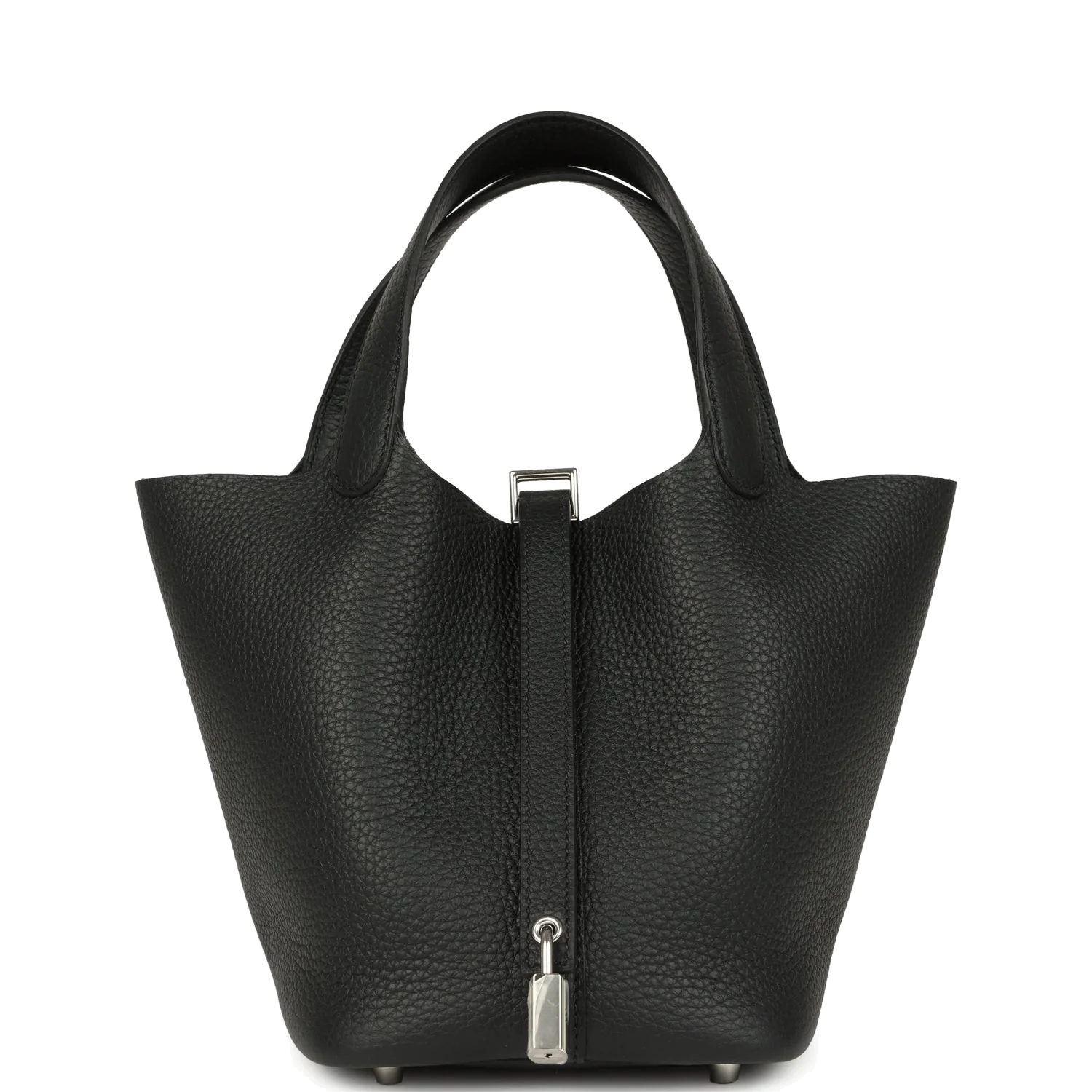 Hermes Picotin Lock 18 Black Clemence Palladium Hardware — фото 1