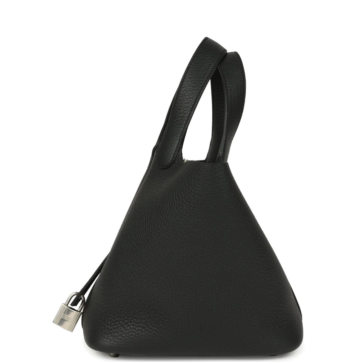 Hermes Picotin Lock 18 Black Clemence Palladium Hardware — фото 4