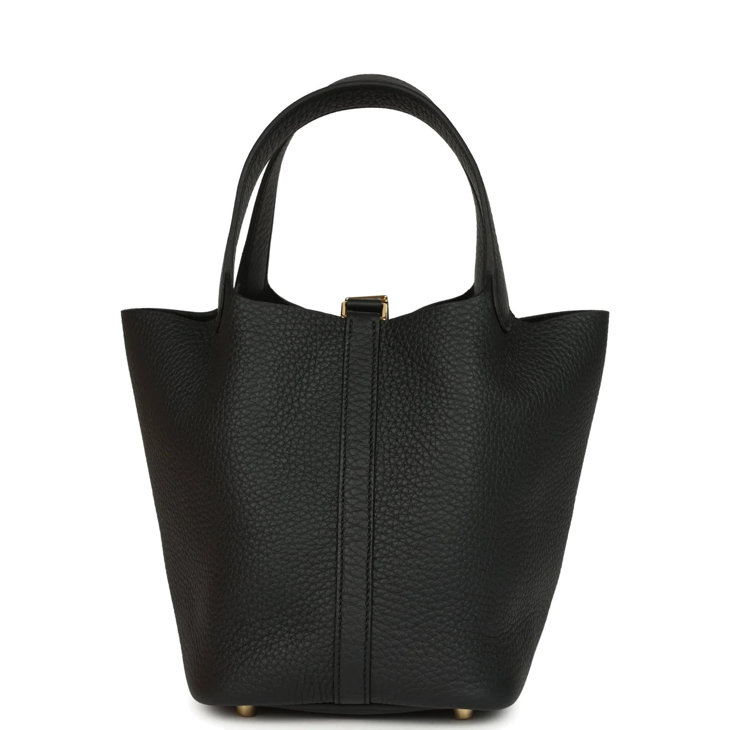 Hermes Picotin Lock 18 Black Clemence Gold Hardware — фото 6